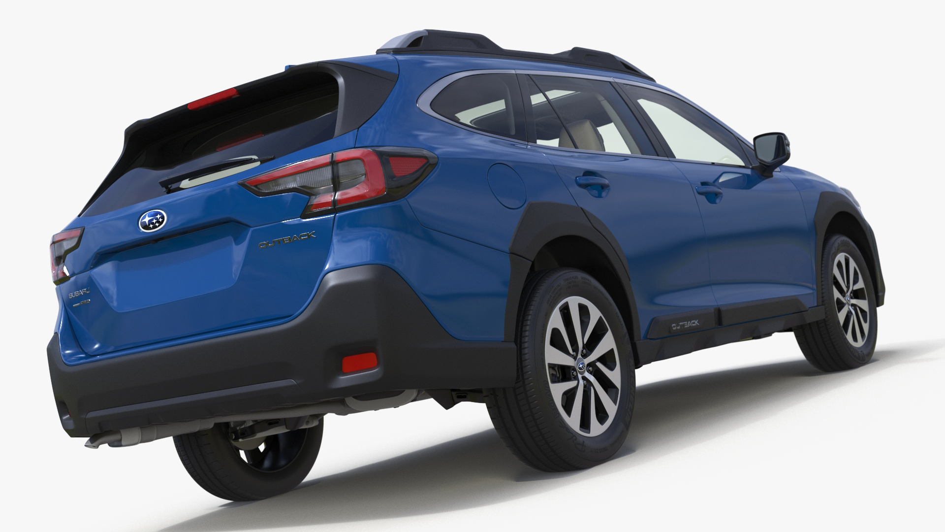 3D model Subaru Outback 2025 Blue Simplified