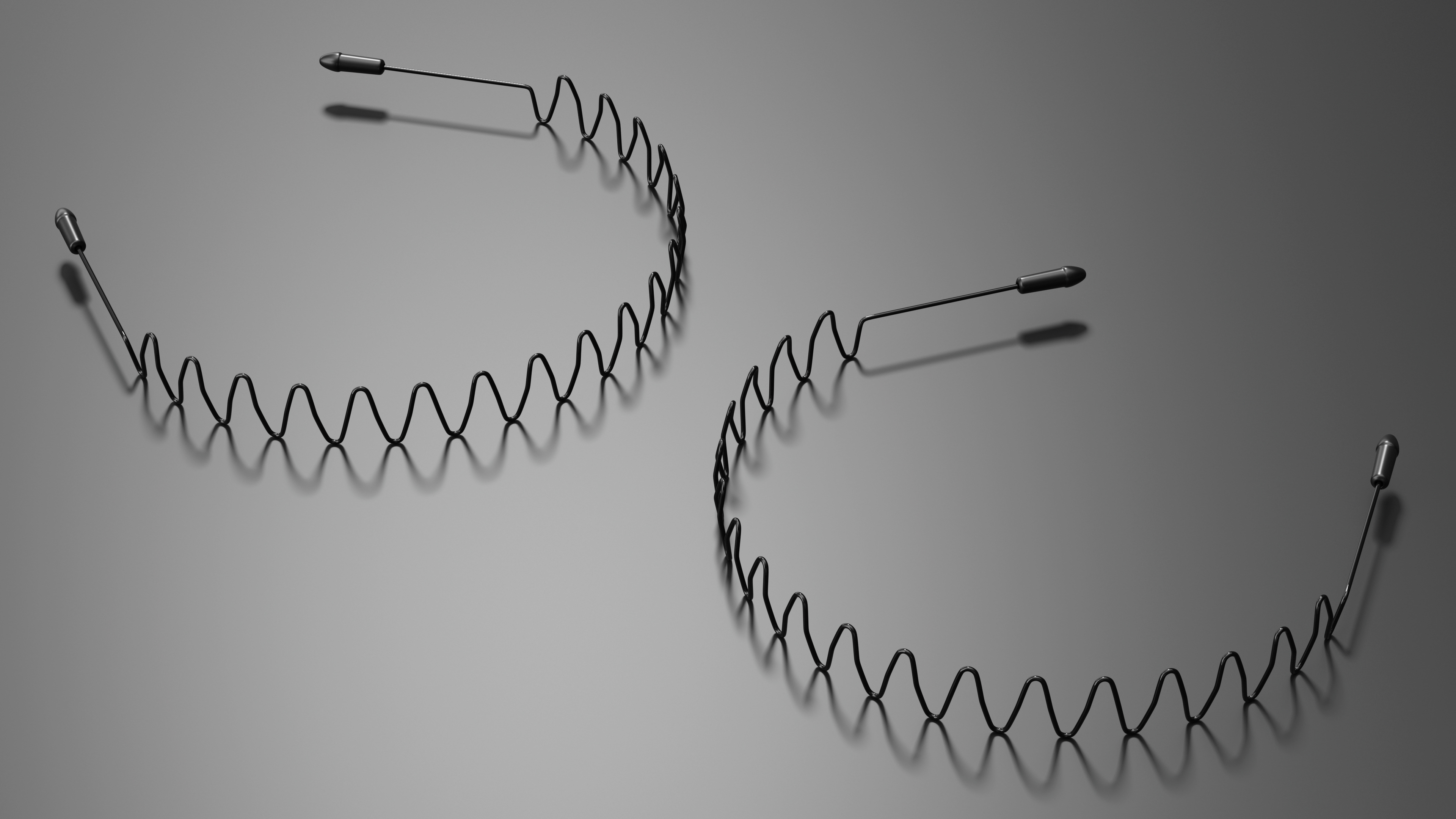 Metal Hairband Wave 3D model