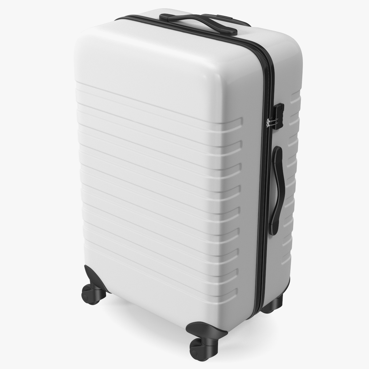 Hard Shell Rolling Suitcase 3D