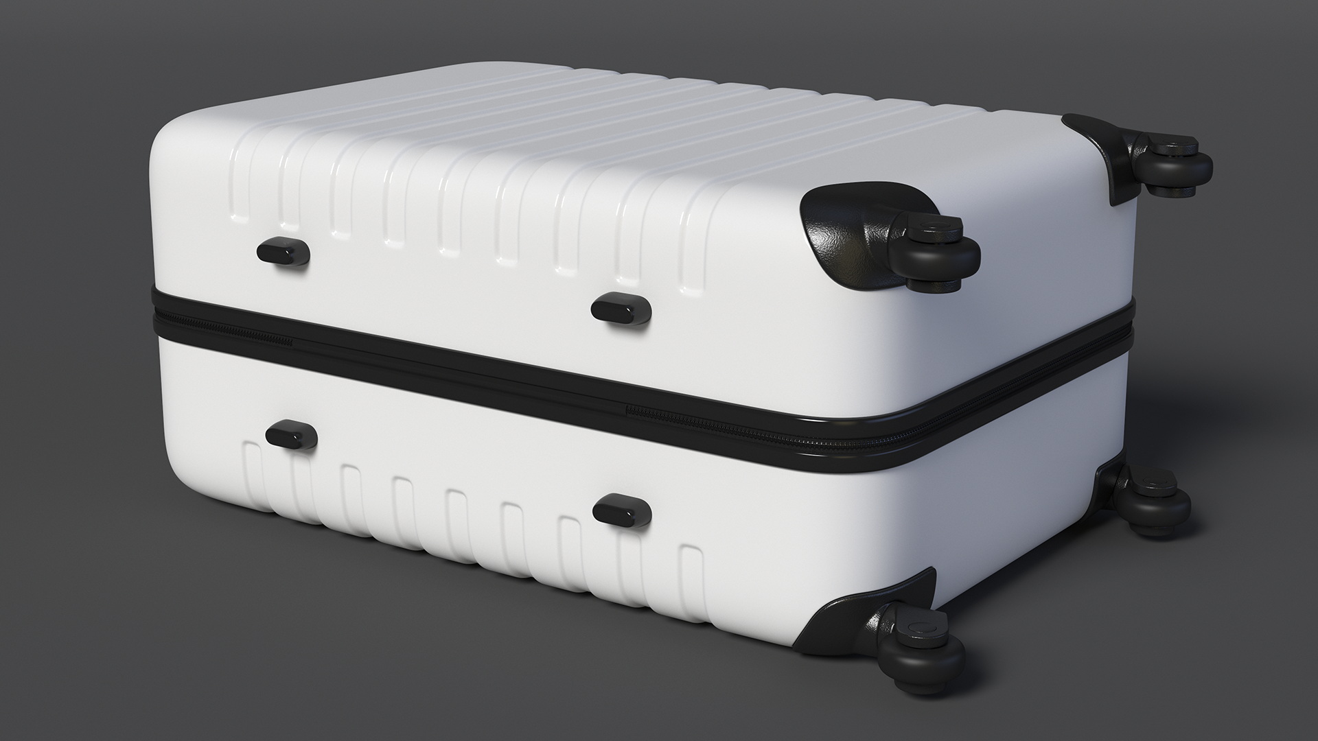 Hard Shell Rolling Suitcase 3D