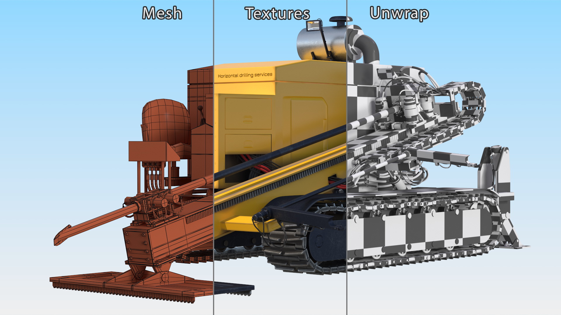 3D Directional Drilling Rig Rigged