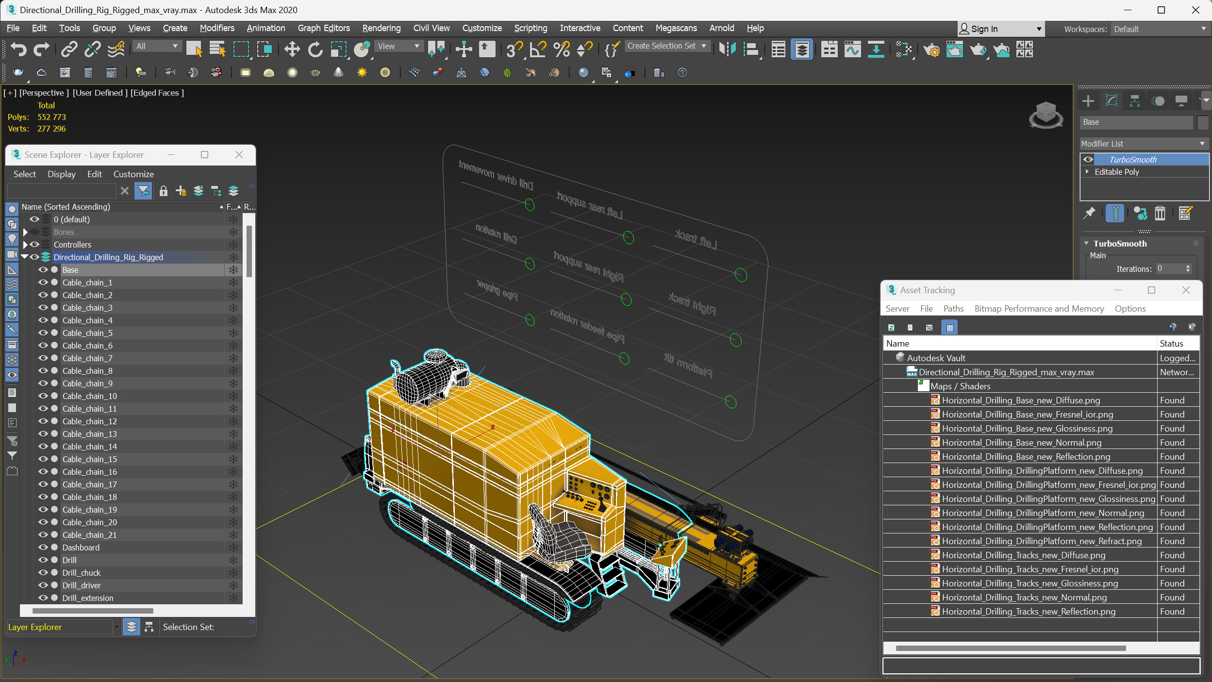 3D Directional Drilling Rig Rigged