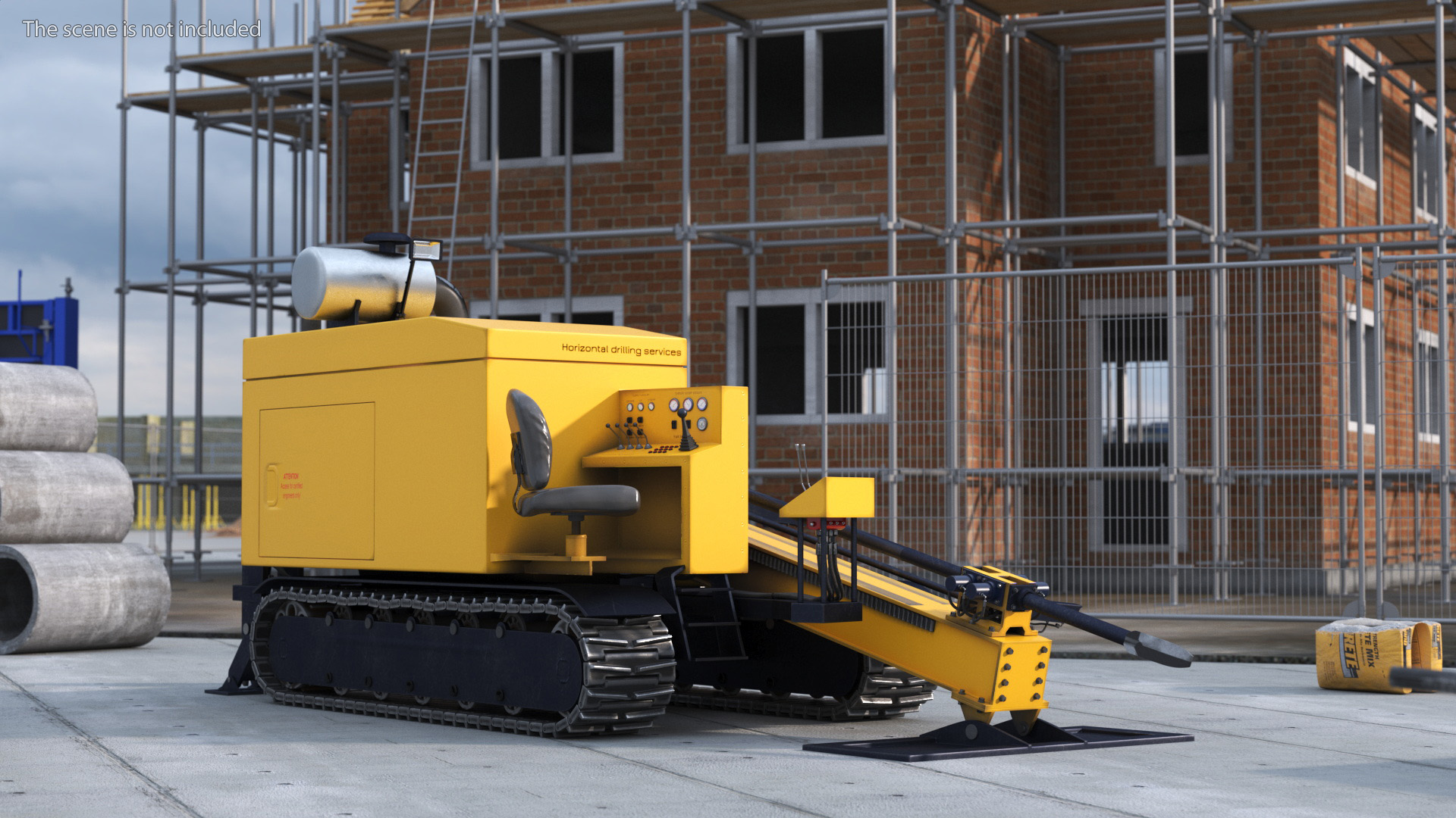 3D Directional Drilling Rig Rigged