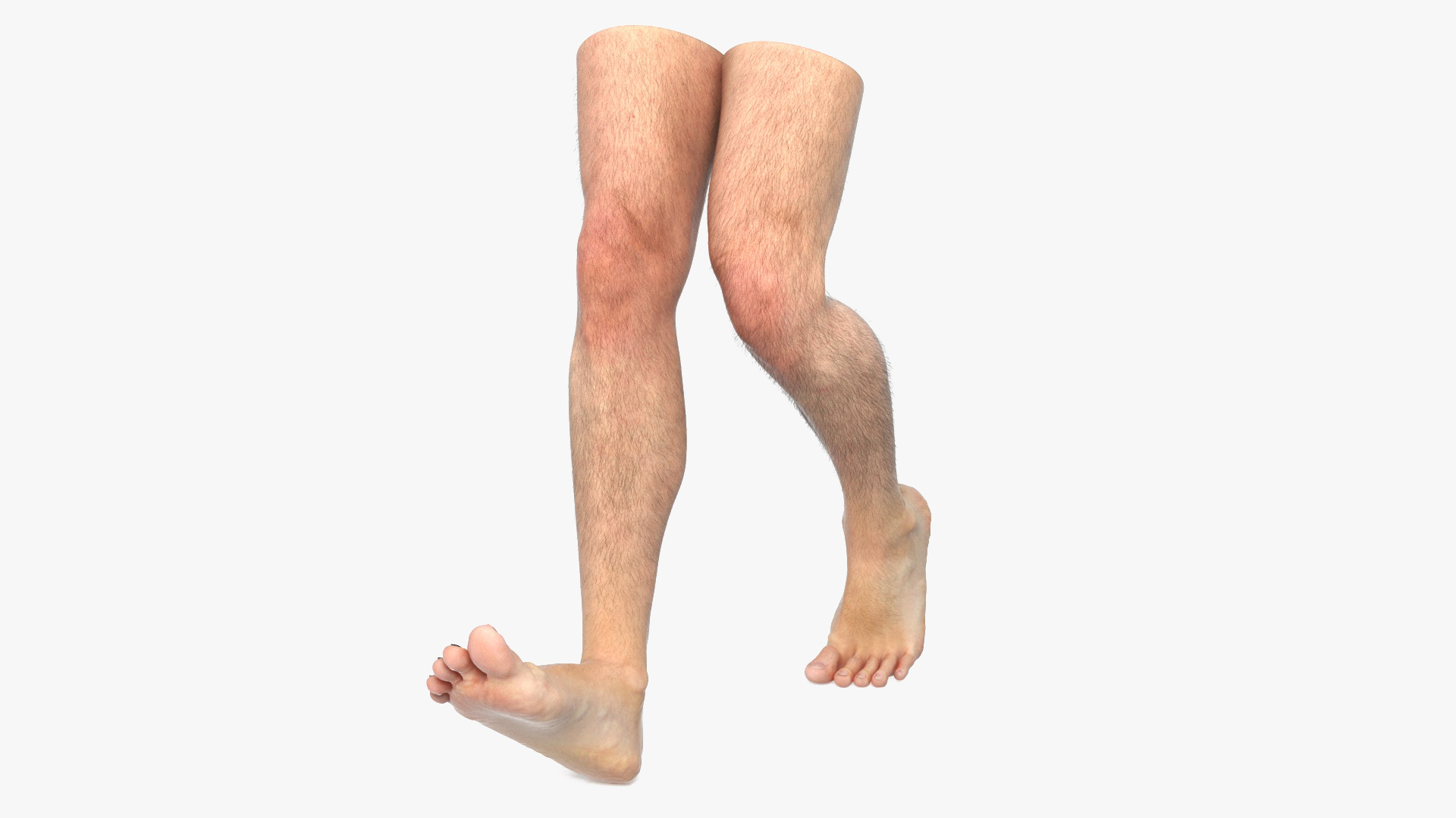 Realistic Male Legs in a Walking Pose 3D