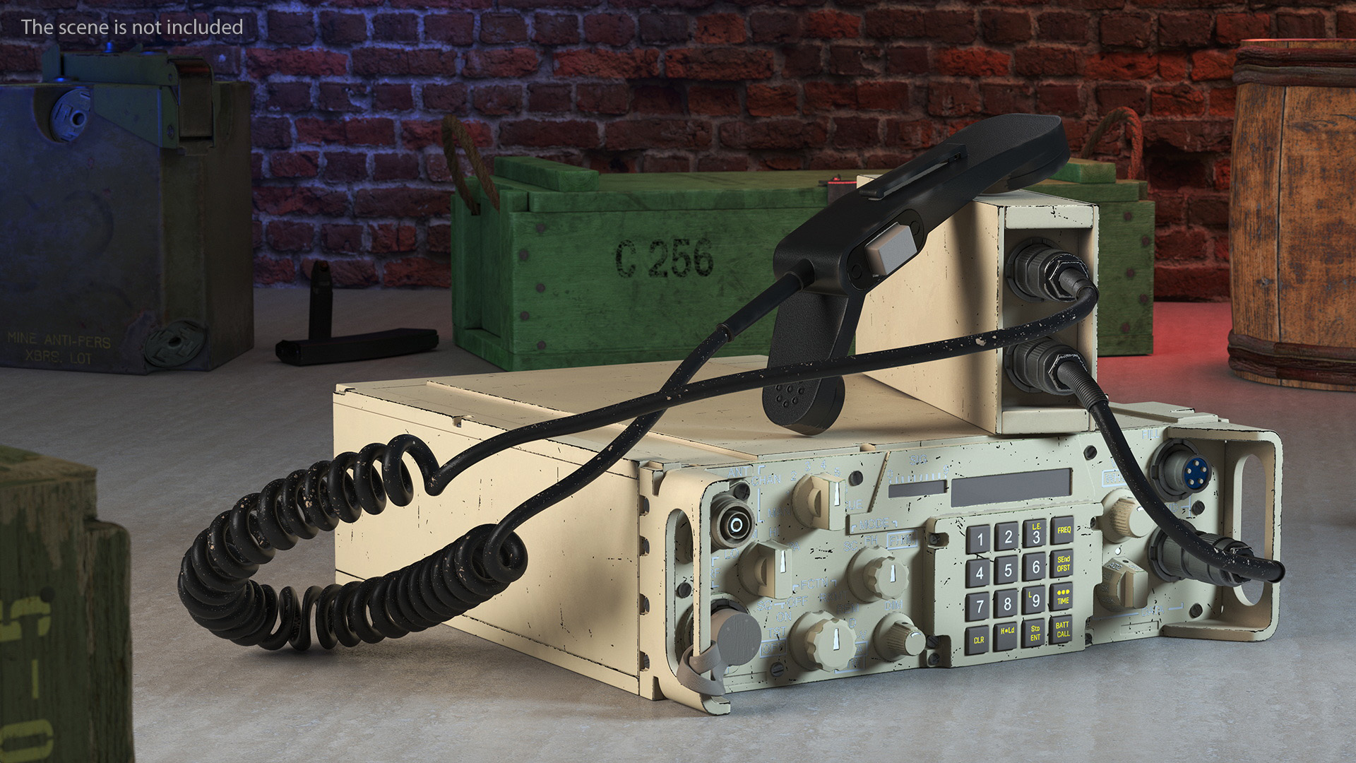 Military Desert Radio Station 3D model