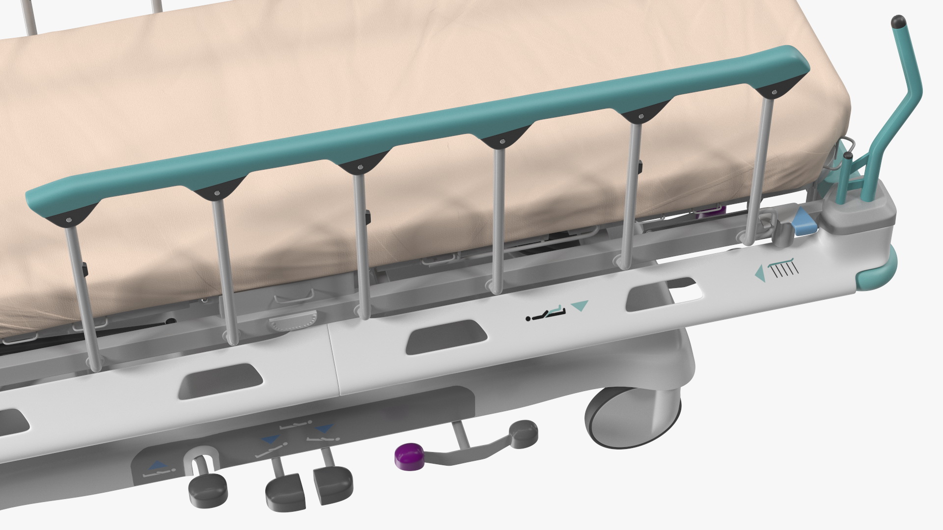 3D model Emergency Transport Bed Rigged