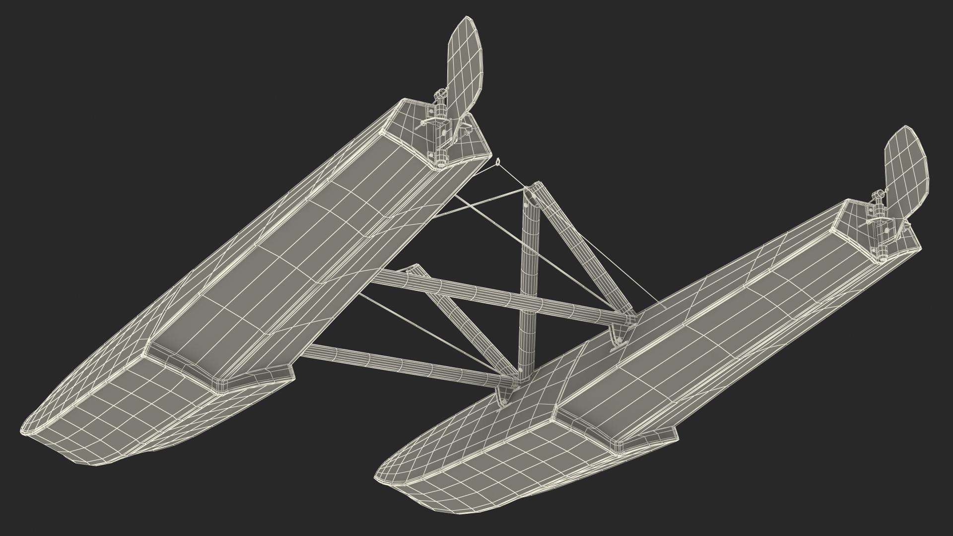 3D model Seaplane Floats