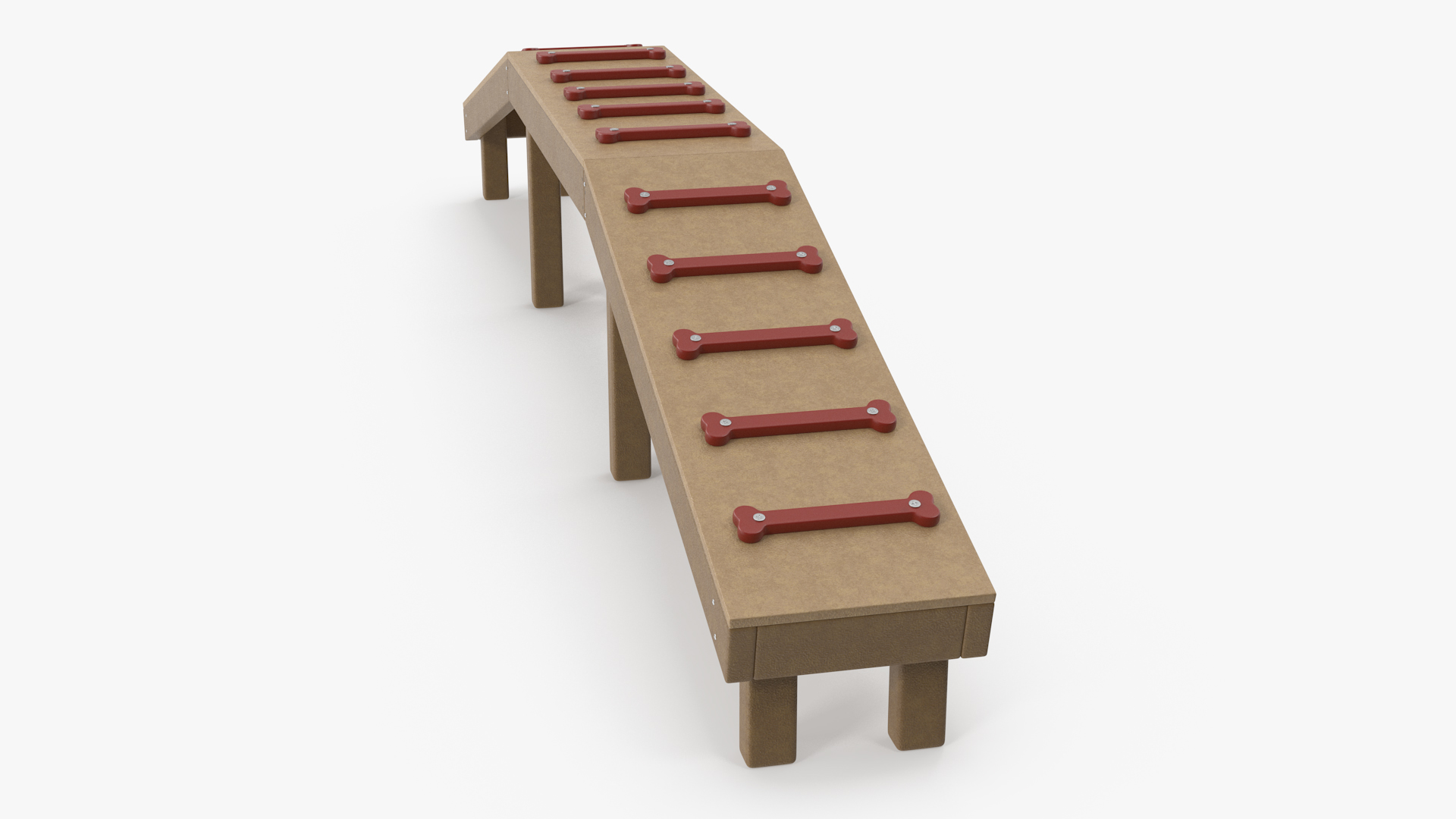 Dog Park Bridge Red 3D model