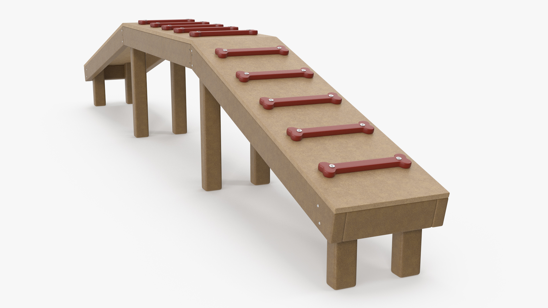 Dog Park Bridge Red 3D model