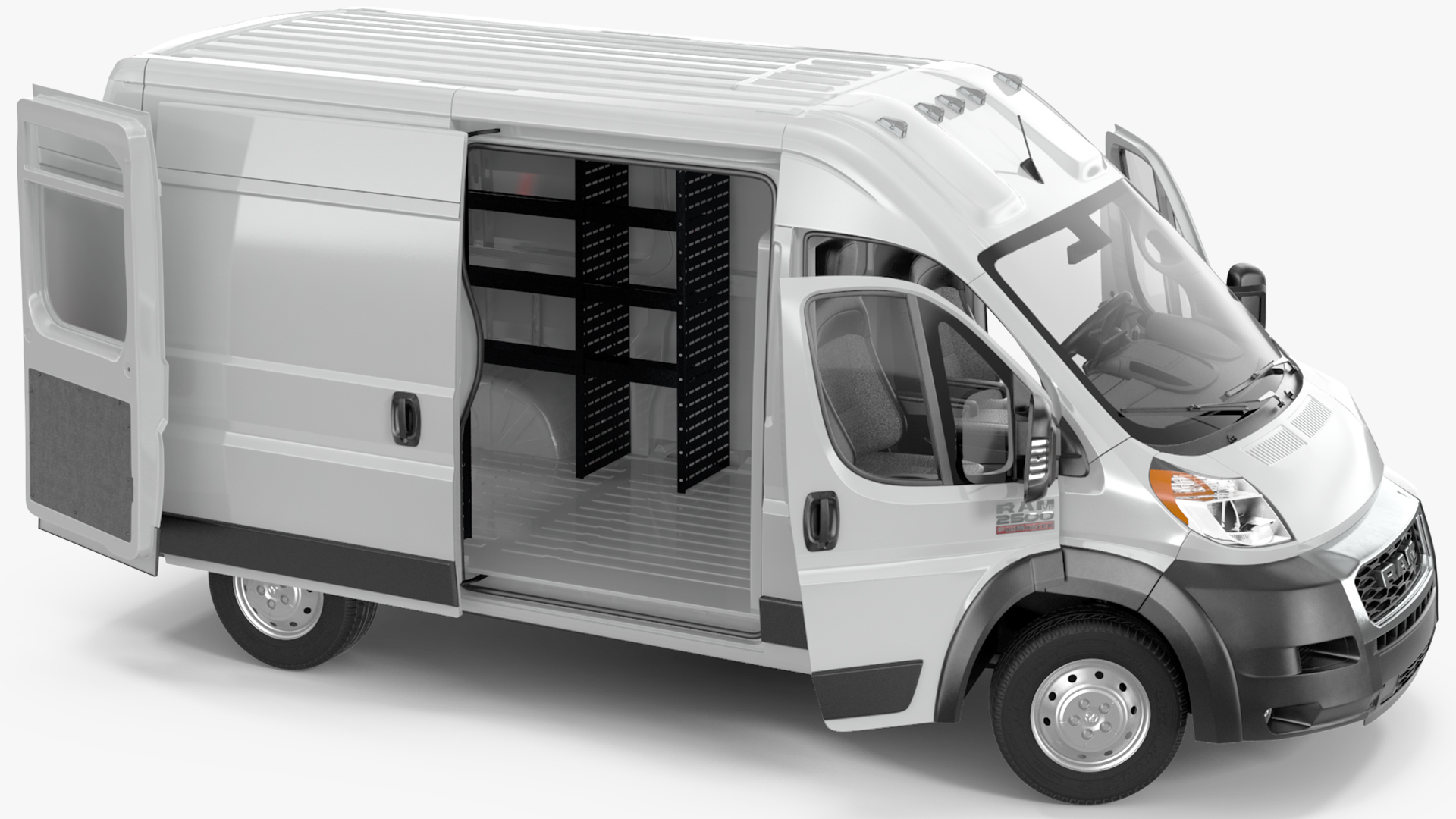 2022 RAM Promaster 136 Rigged 3D model