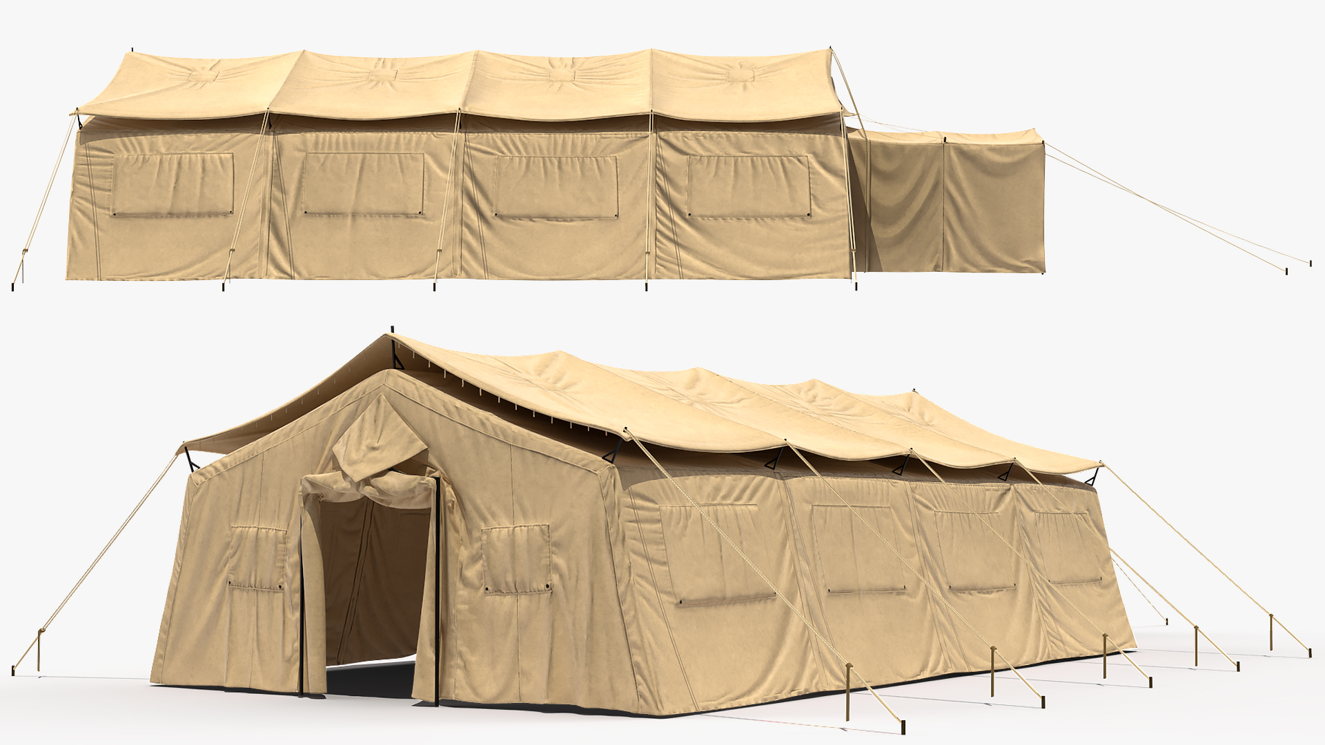 3D Army Temper Tent