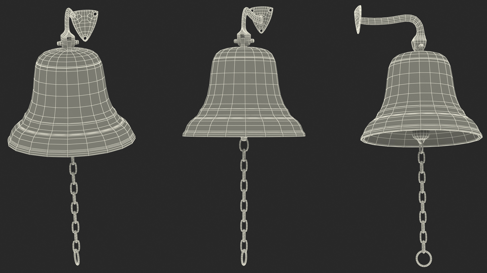 Altar Bell Angel with Wall Fitting 3D model