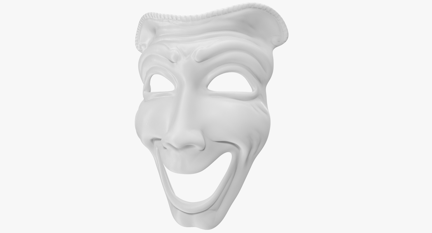 Comedy Theatre Mask 3D model