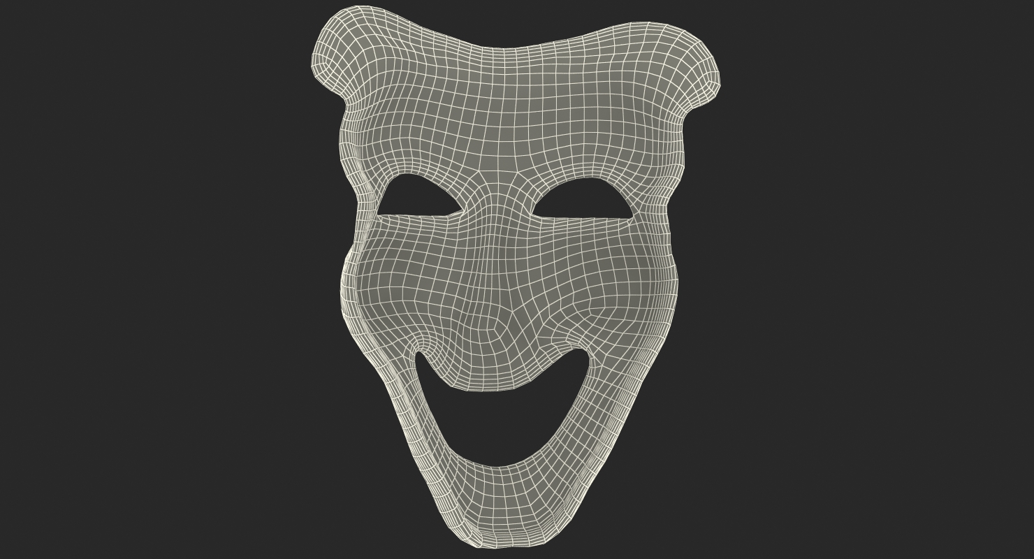 Comedy Theatre Mask 3D model