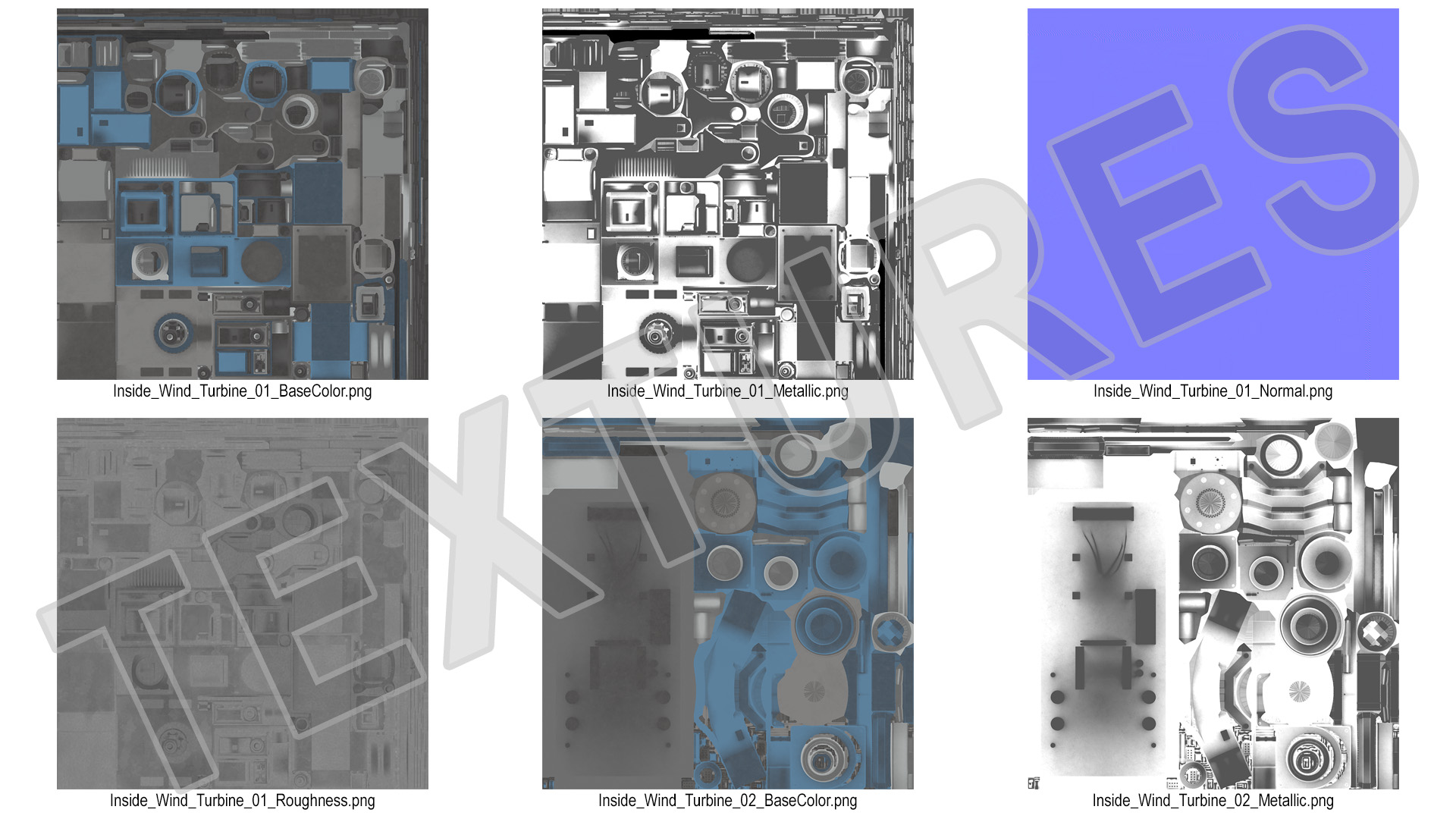 Inside Wind Turbine 3D model