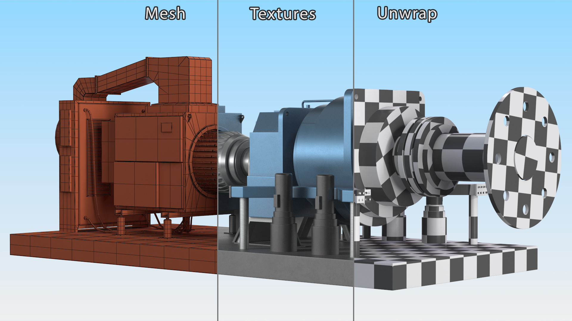 Inside Wind Turbine 3D model