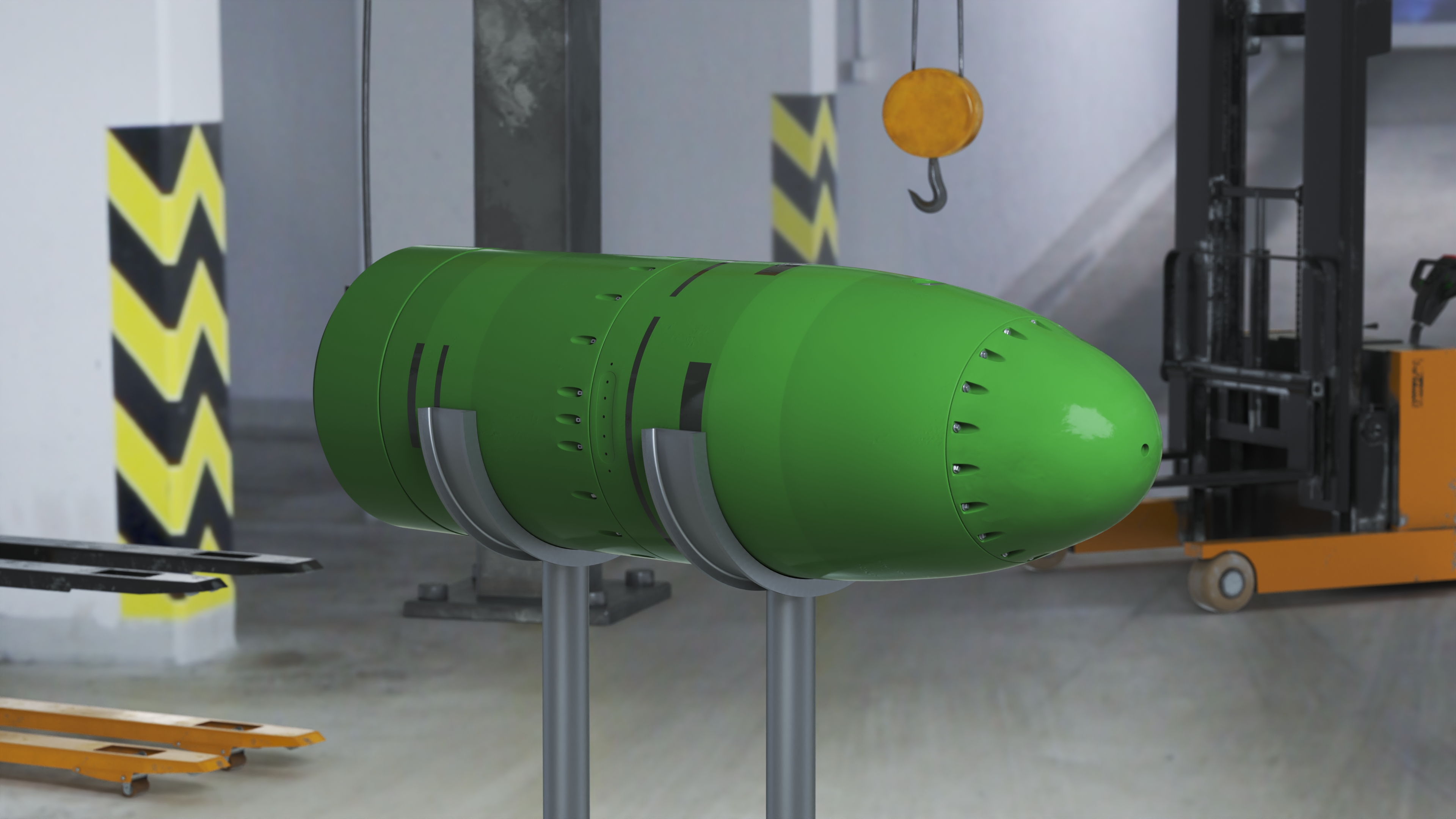 3D model Russian Nuclear Bomb