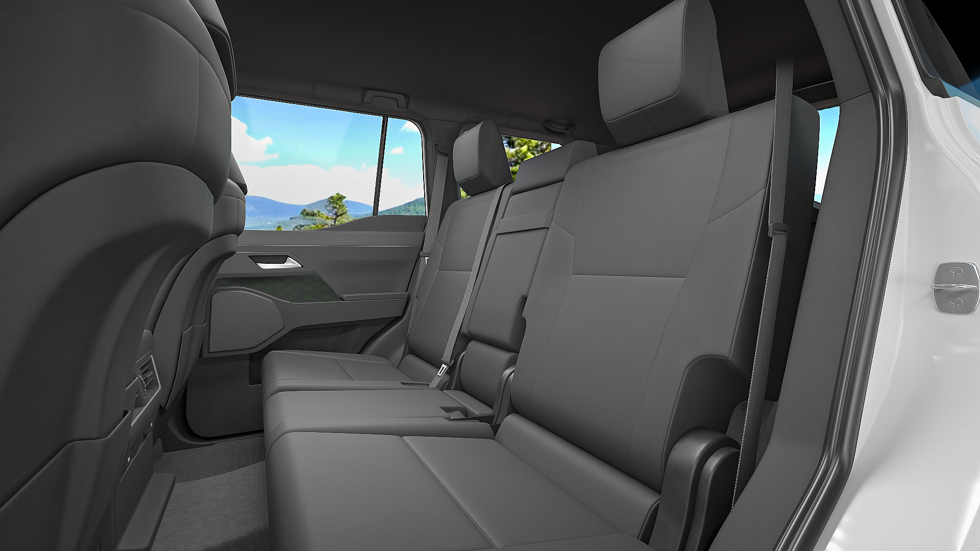 Lexus GX 550 SUV Eminent White Pearl Rigged for Cinema 4D 3D