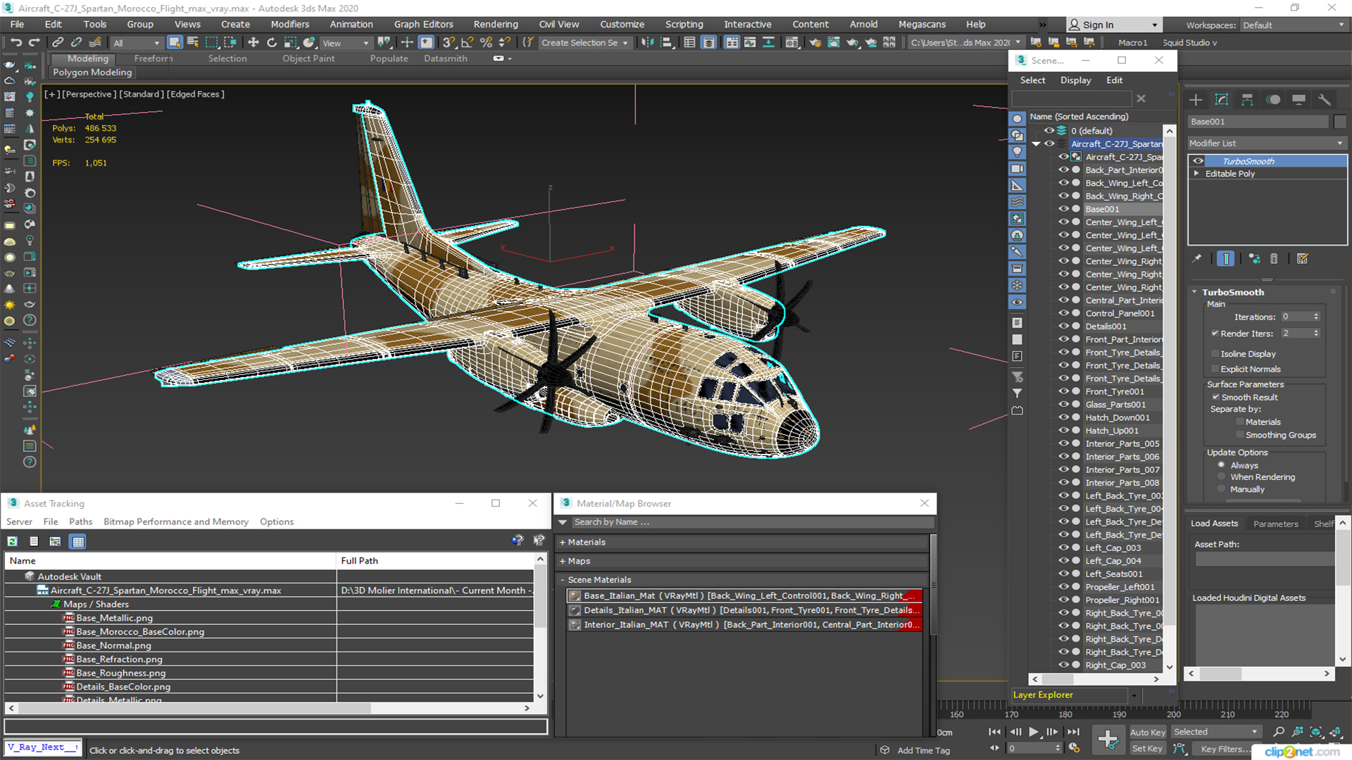 Aircraft C-27J Spartan Morocco Flight 3D