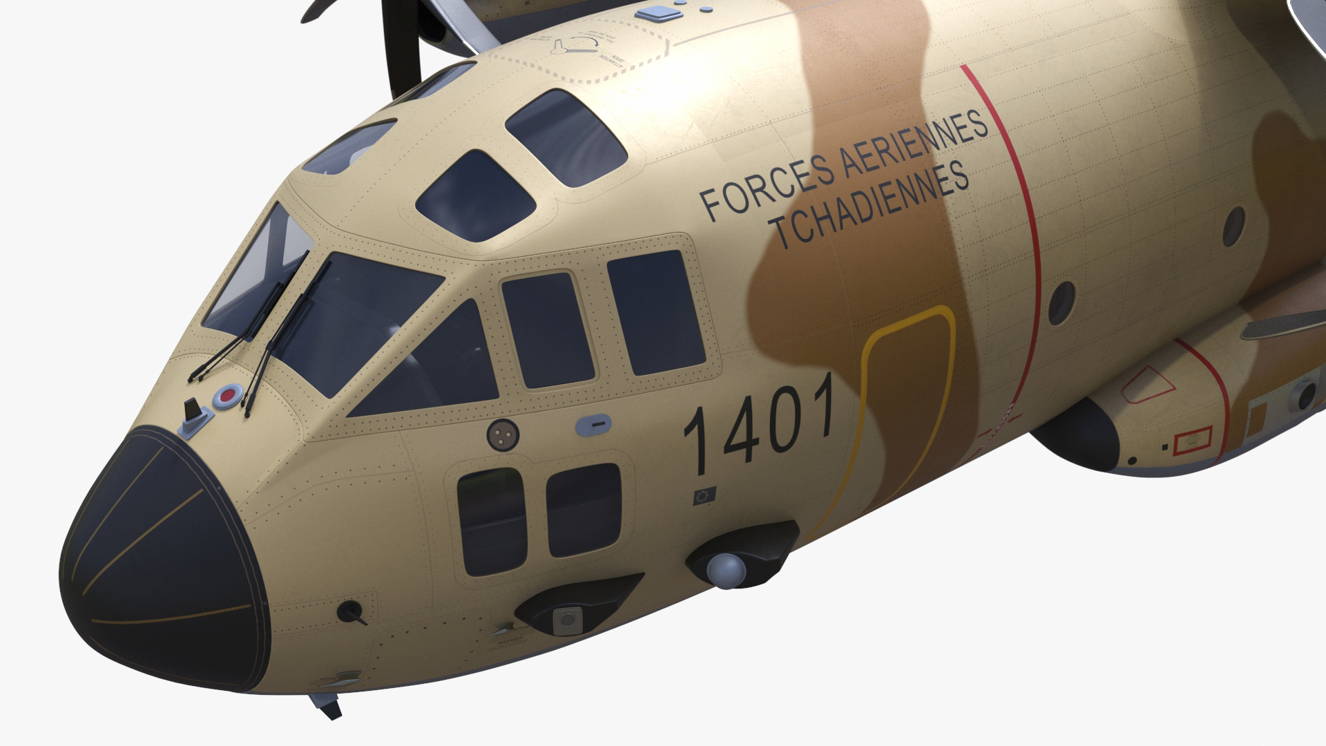 Aircraft C-27J Spartan Morocco Flight 3D