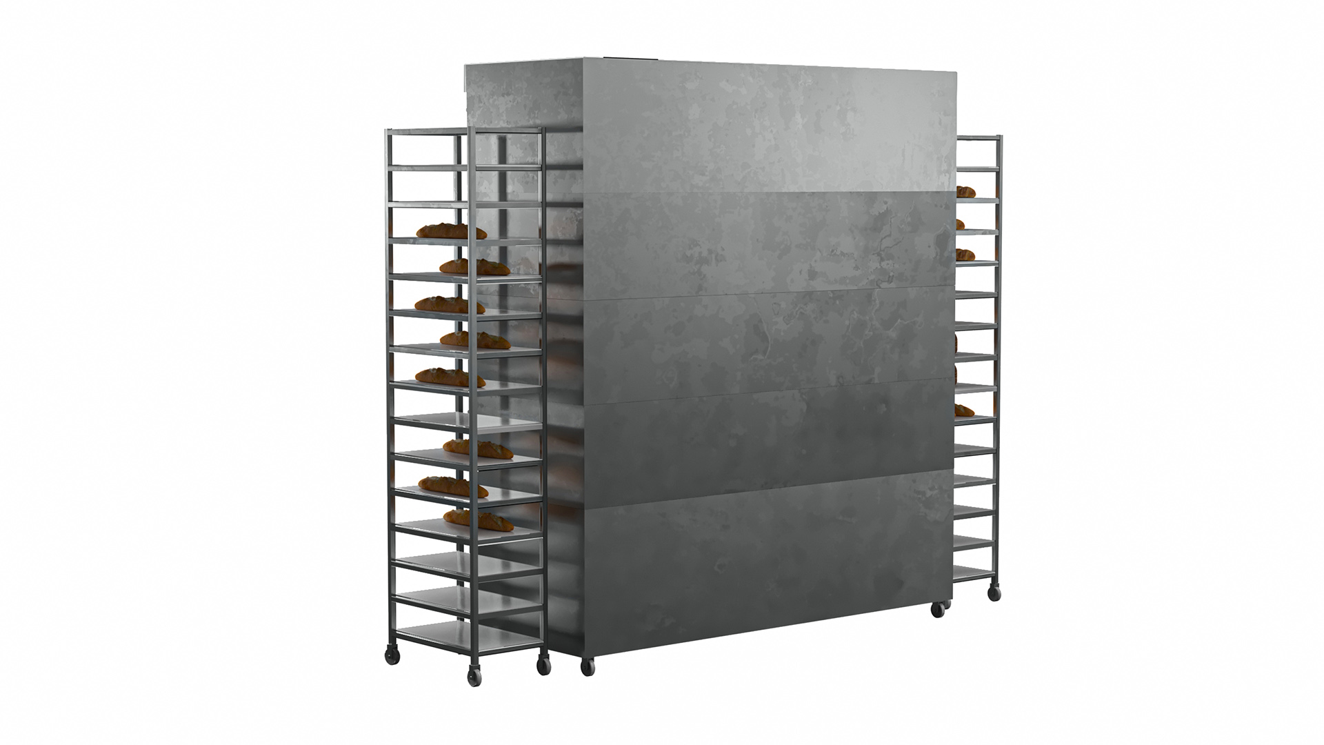 3D Bread Baking Oven with Racks model