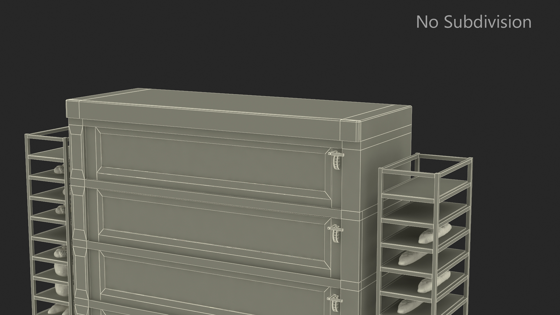 3D Bread Baking Oven with Racks model