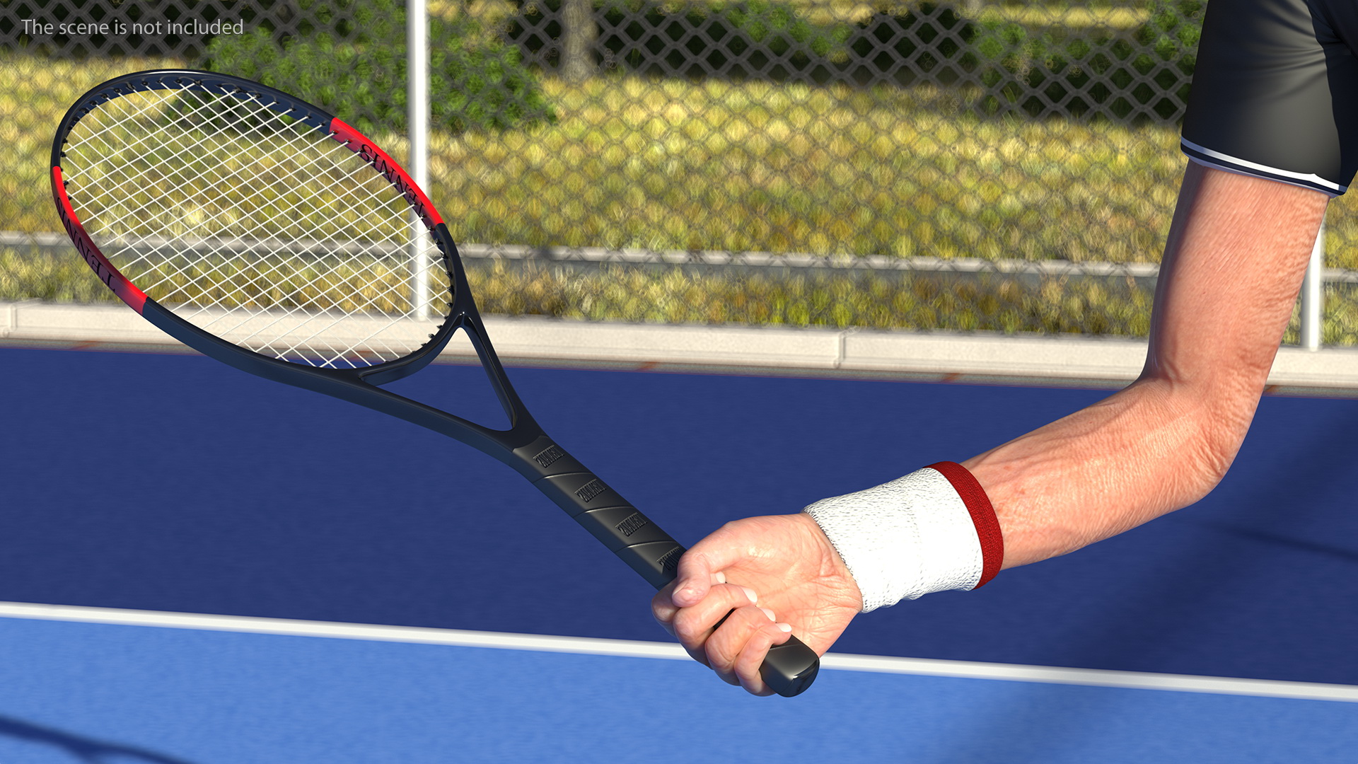 Elderly Man Sport Wear Rigged 3D model