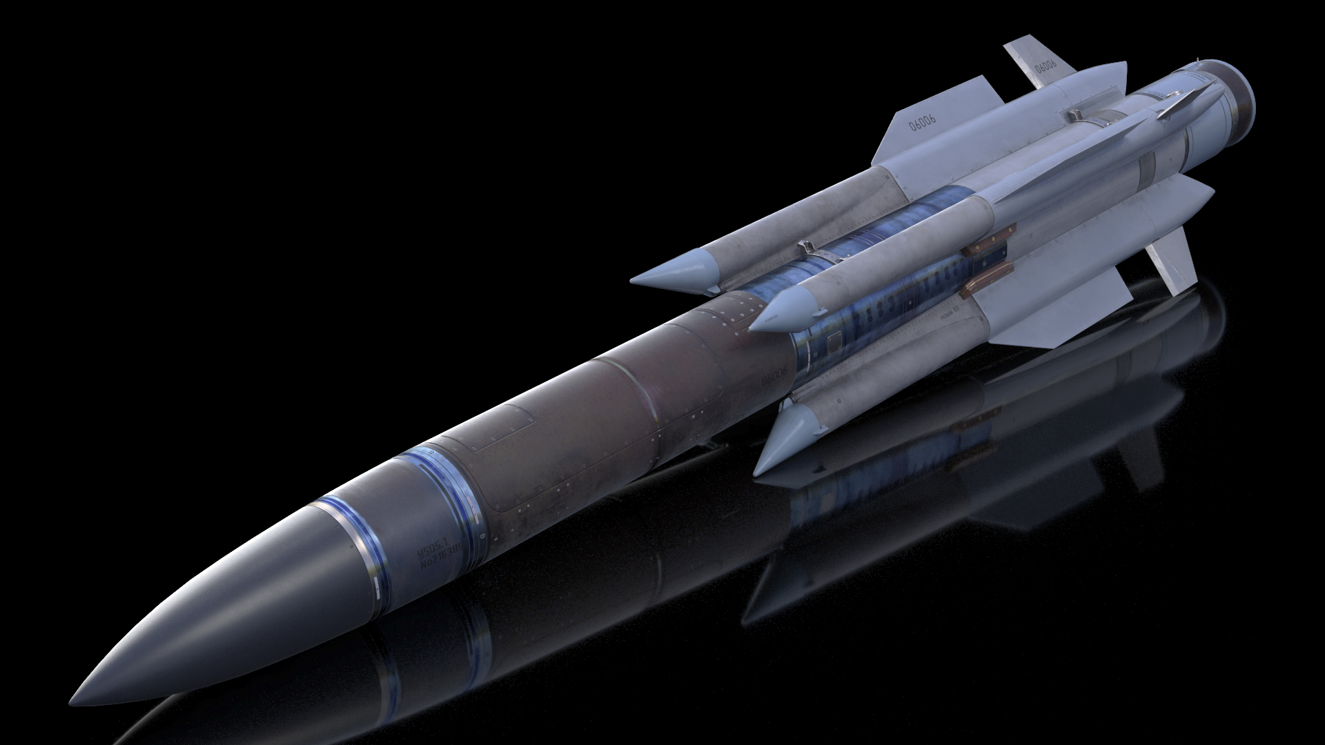 3D model X-31PM Supersonic Missile