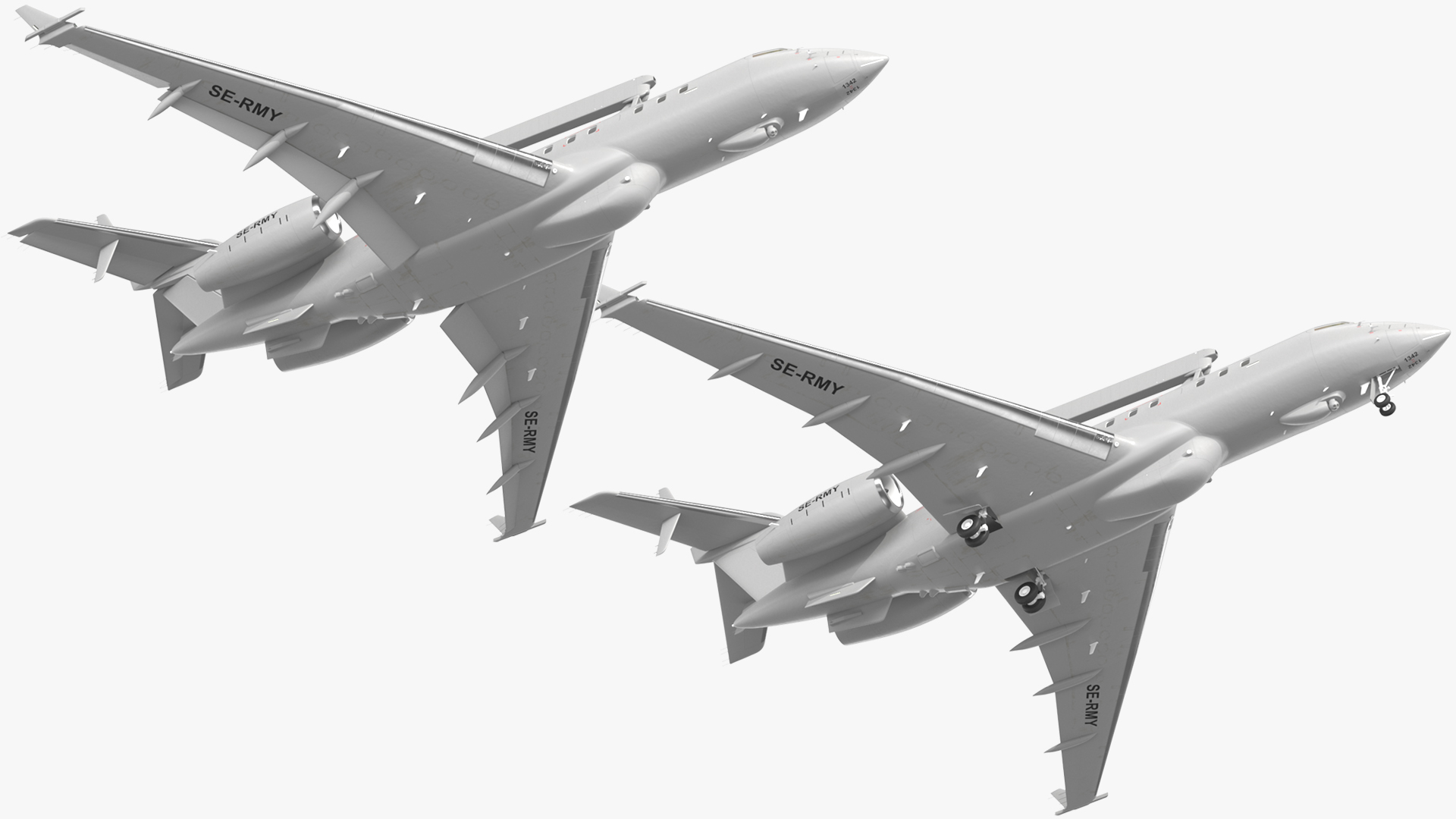 Multi Role AEW&C Aircraft Rigged 3D