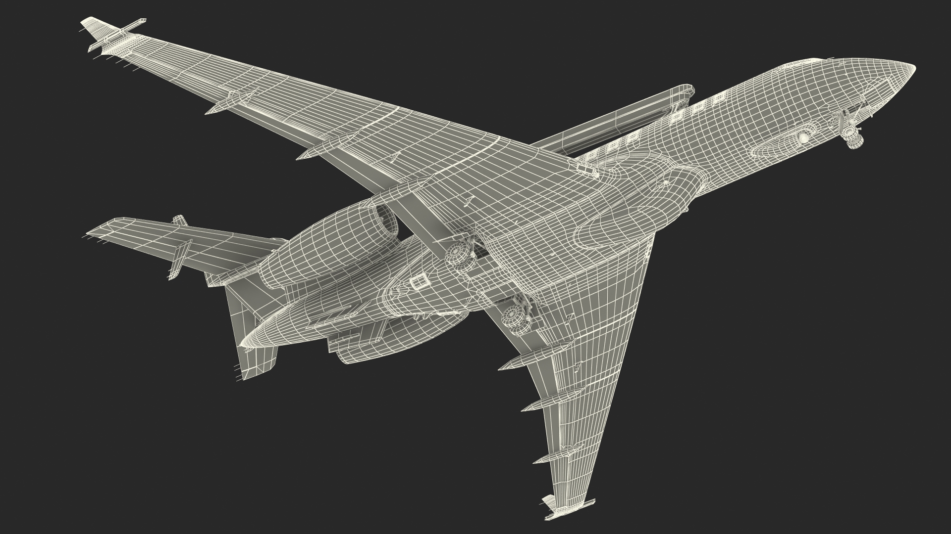 Multi Role AEW&C Aircraft Rigged 3D