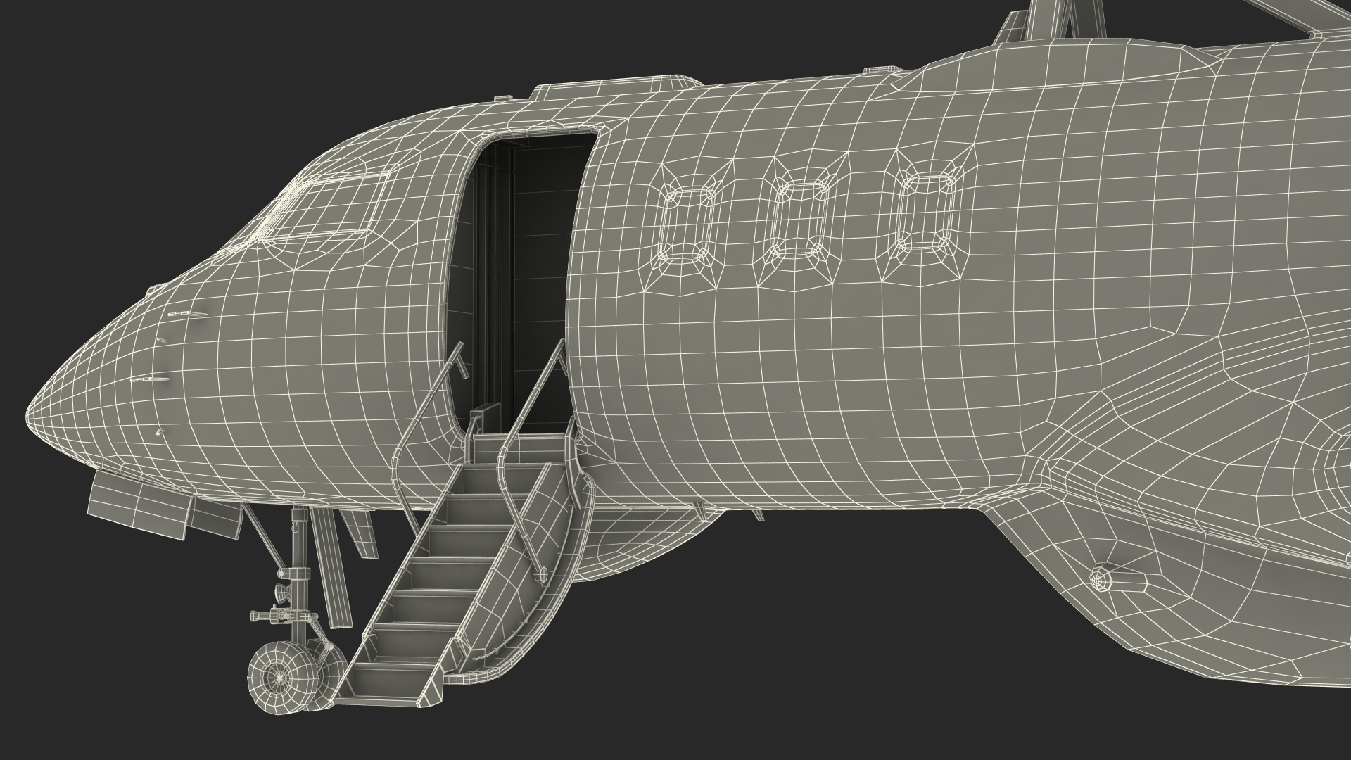 Multi Role AEW&C Aircraft Rigged 3D