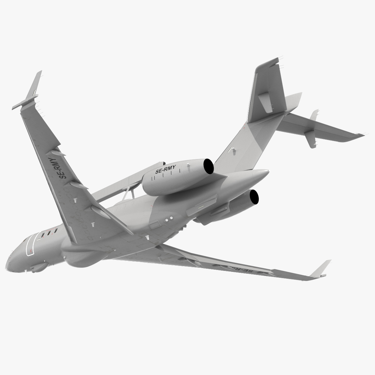 Multi Role AEW&C Aircraft Rigged 3D