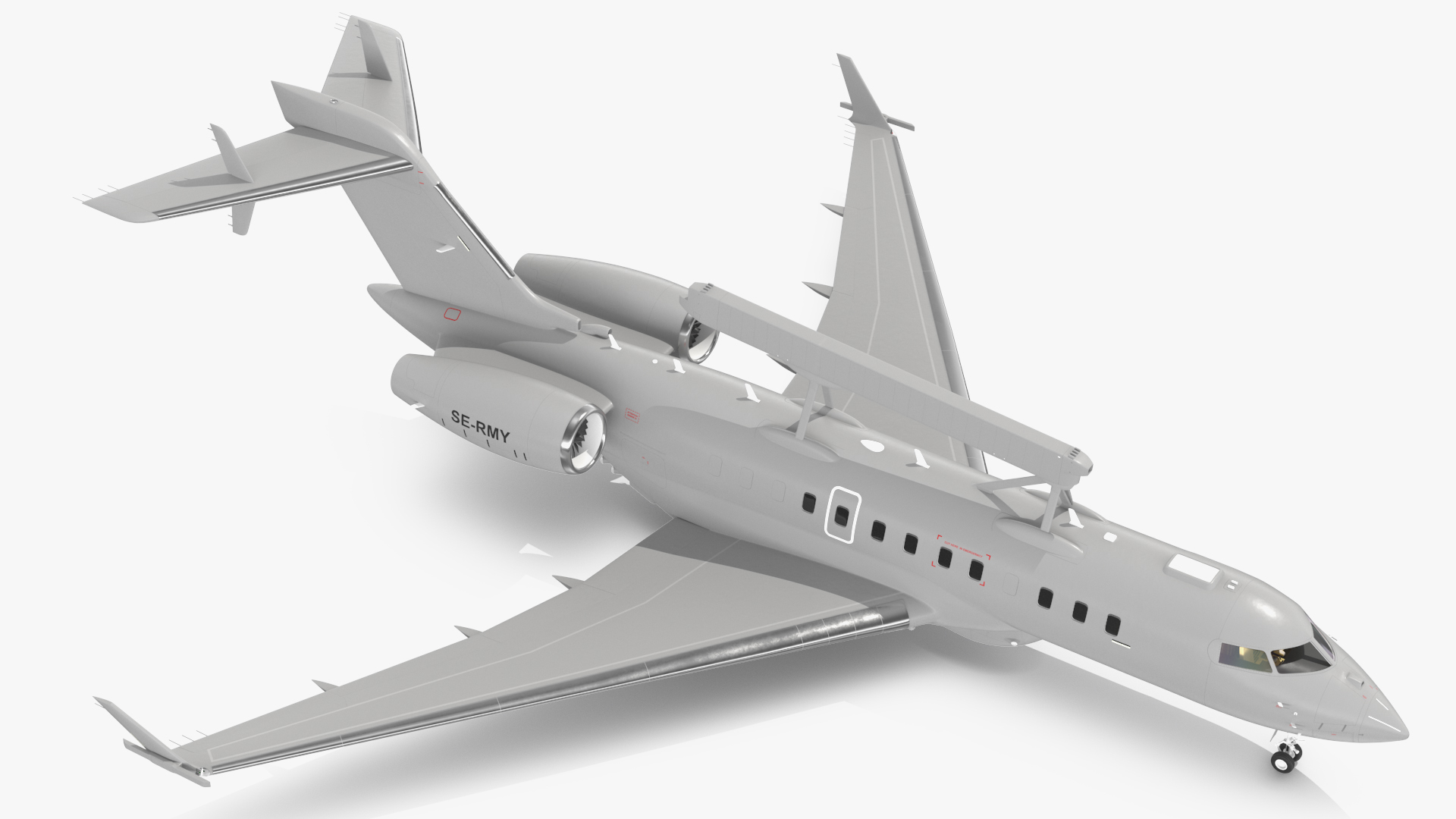 Multi Role AEW&C Aircraft Rigged 3D