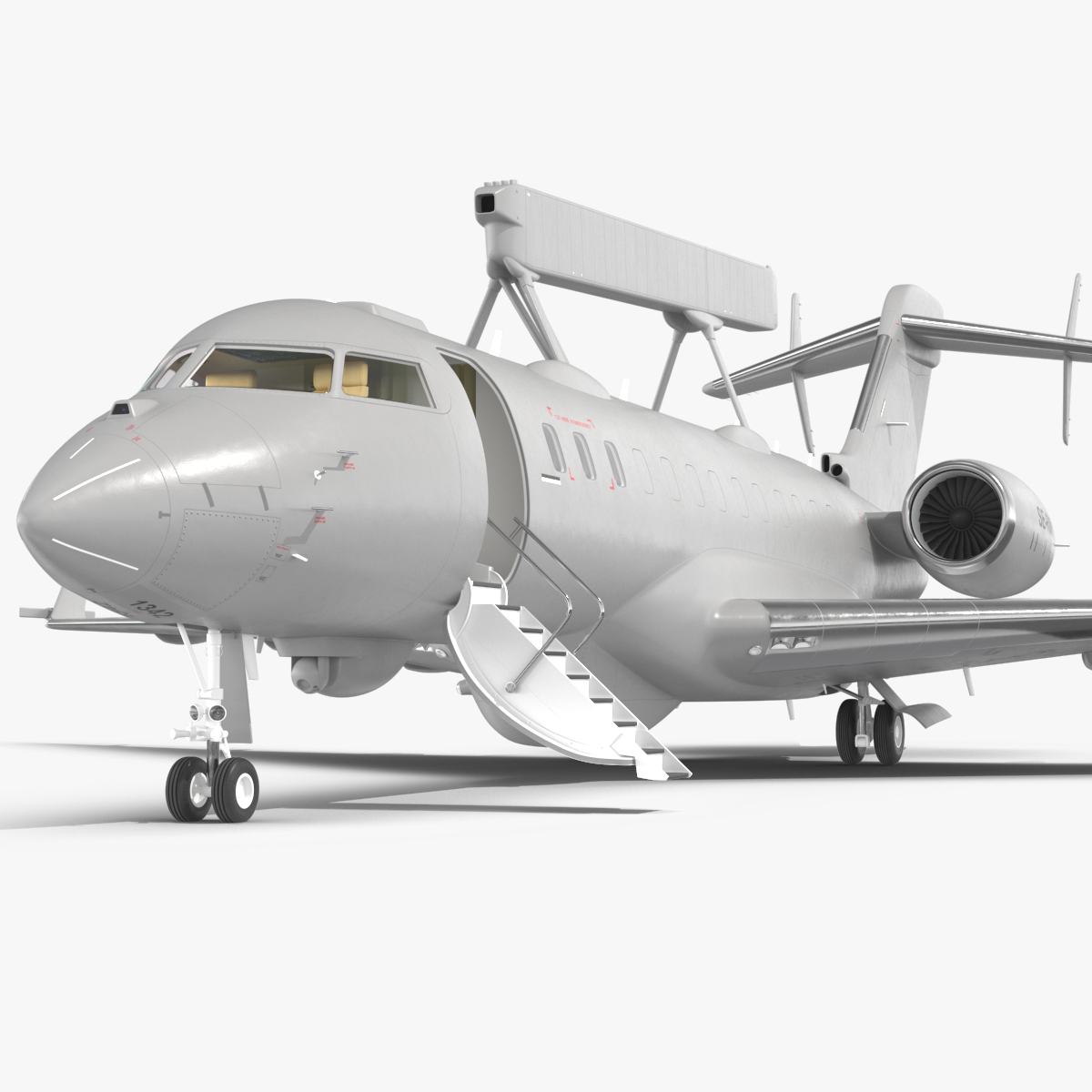 Multi Role AEW&C Aircraft Rigged 3D