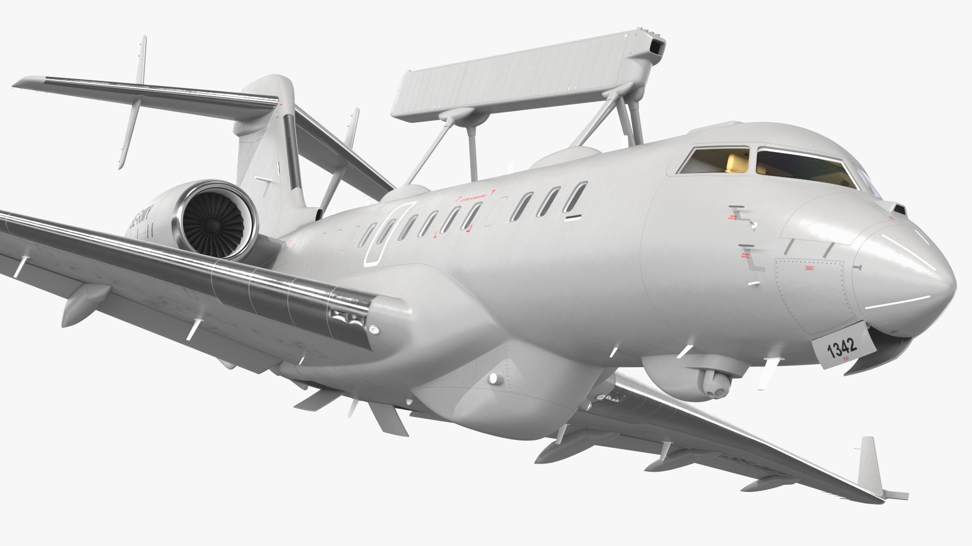 Multi Role AEW&C Aircraft Rigged 3D