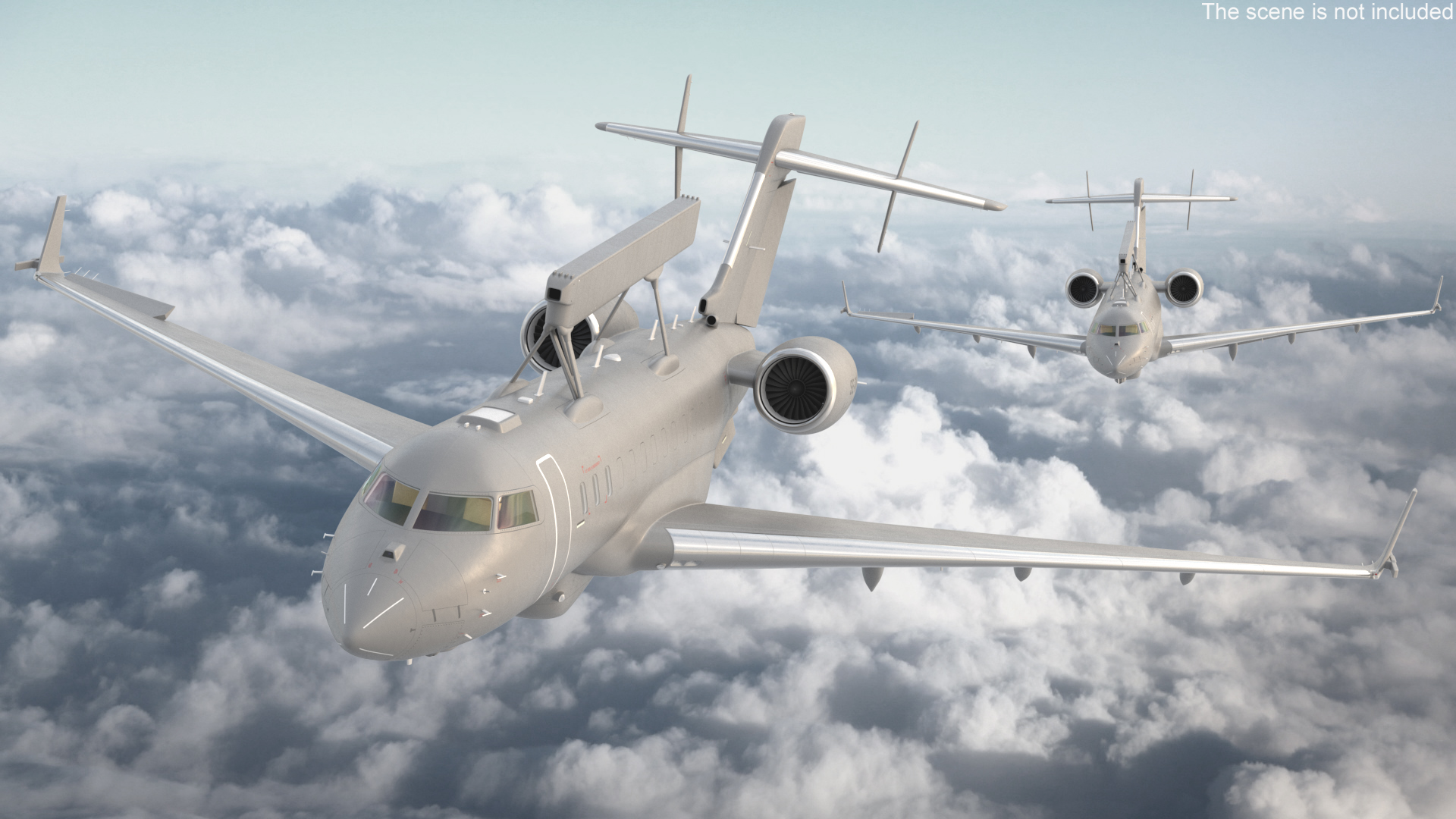 Multi Role AEW&C Aircraft Rigged 3D