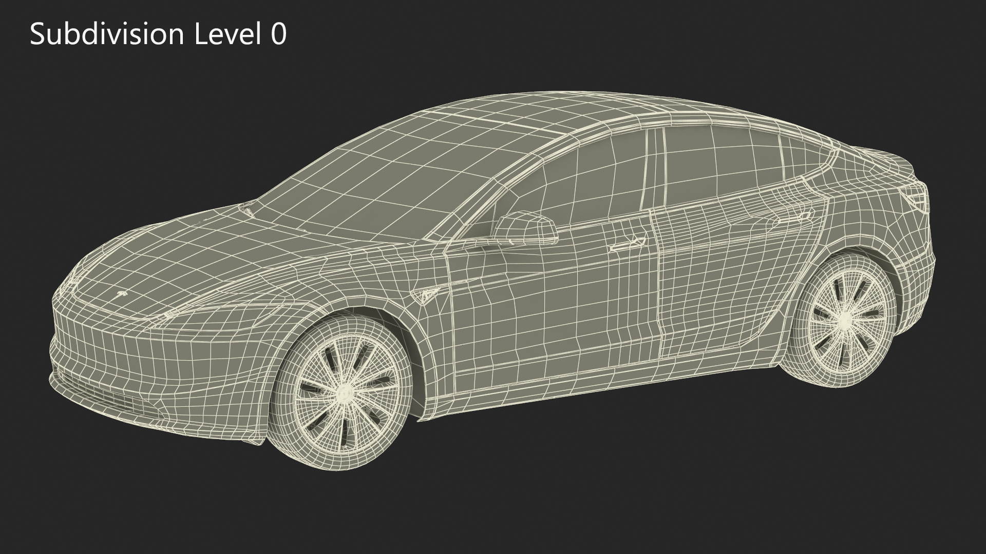 Tesla Model 3 2024 White 3D model