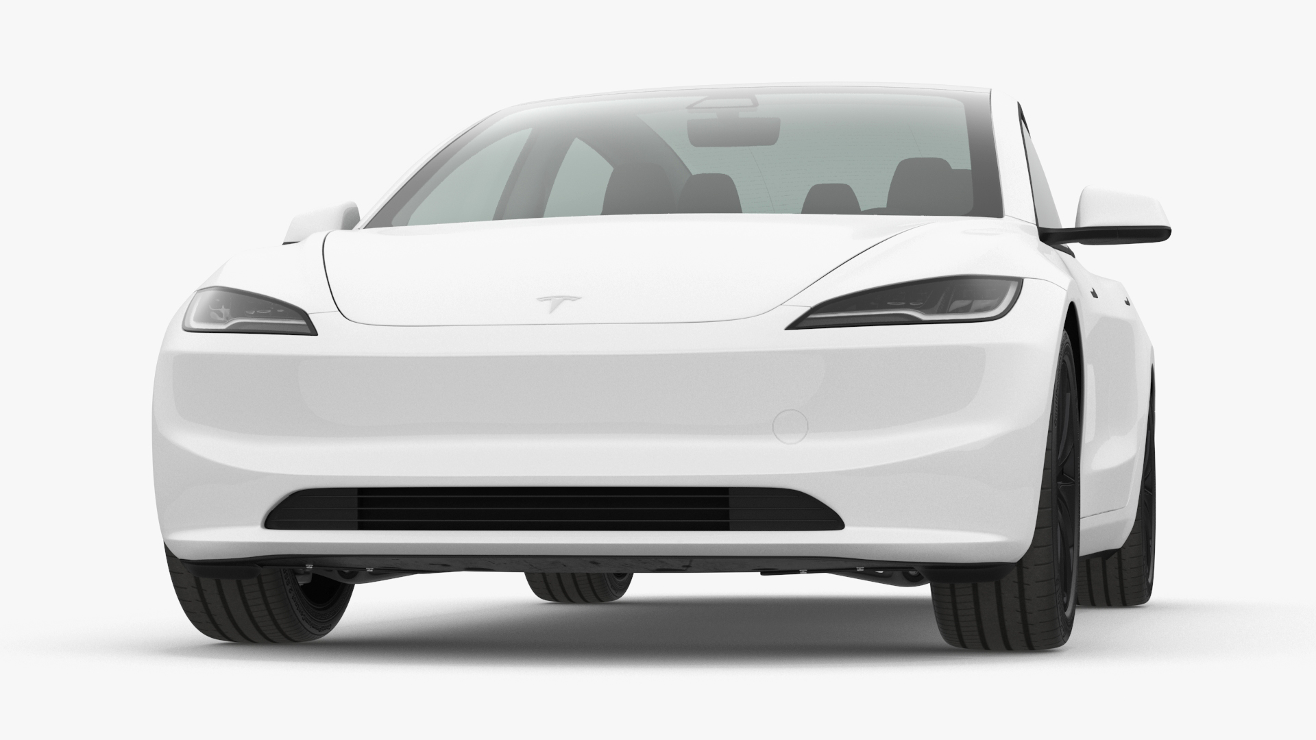 Tesla Model 3 2024 White 3D model