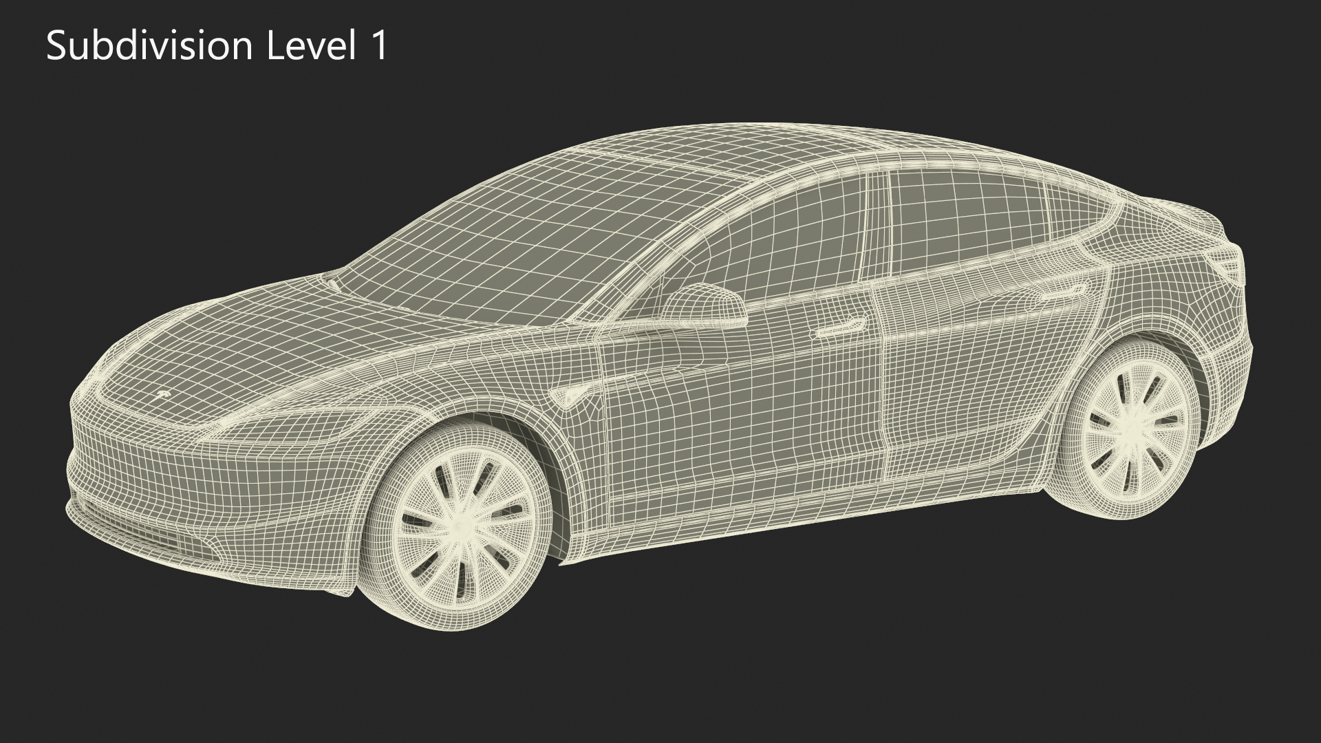 Tesla Model 3 2024 White 3D model