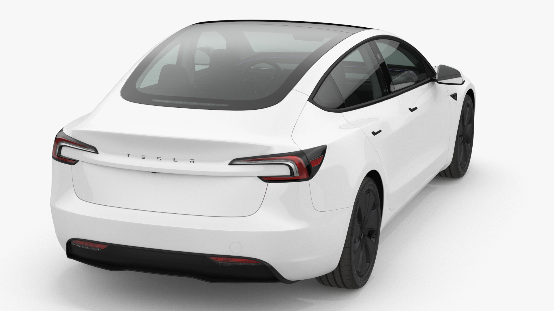 Tesla Model 3 2024 White 3D model