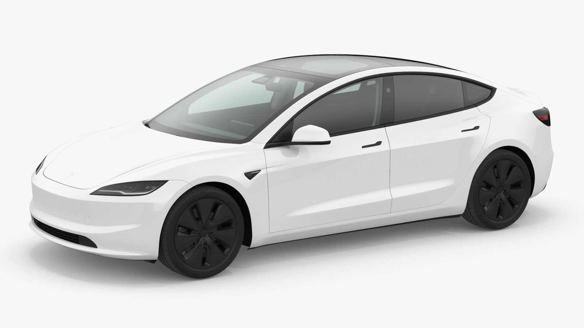 Tesla Model 3 2024 White 3D model