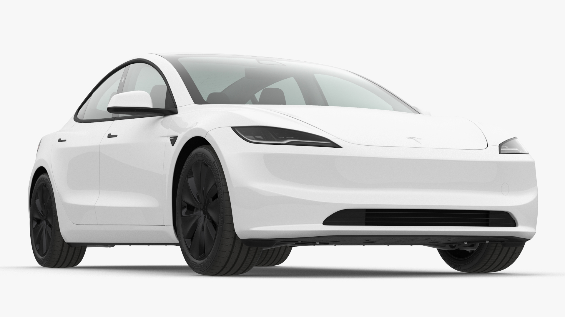 Tesla Model 3 2024 White 3D model