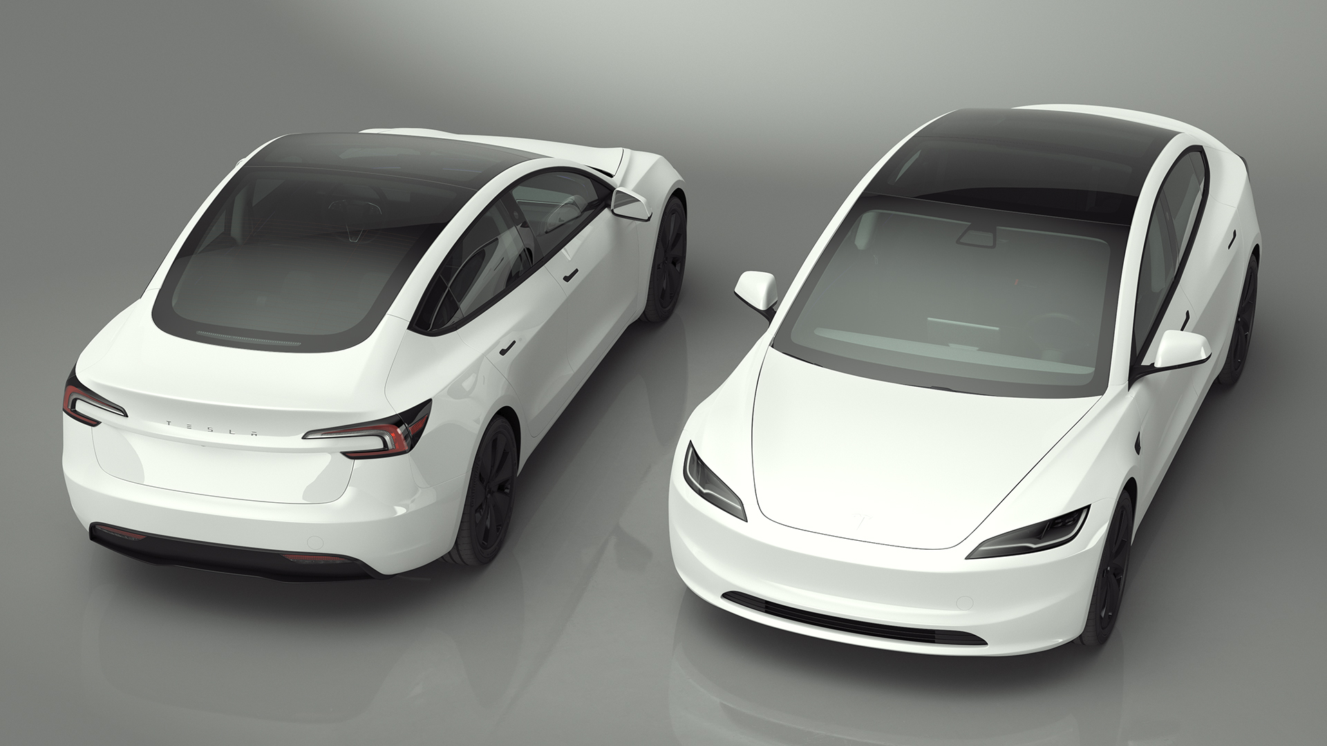 Tesla Model 3 2024 White 3D model