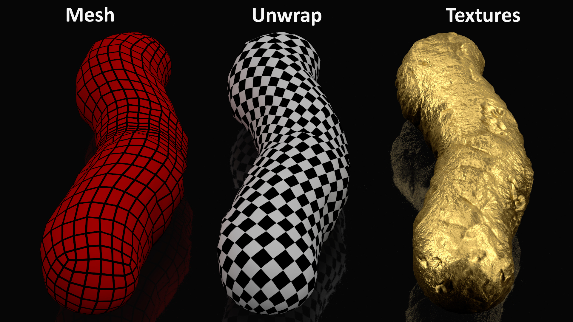 3D Little Crap Golden model