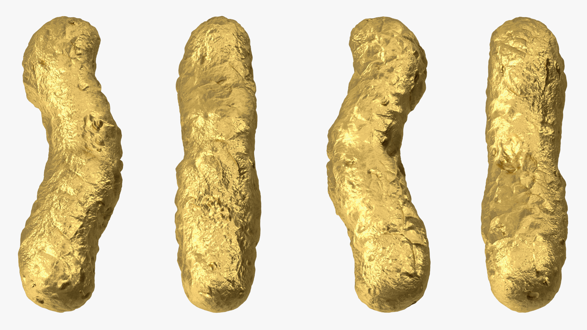 3D Little Crap Golden model