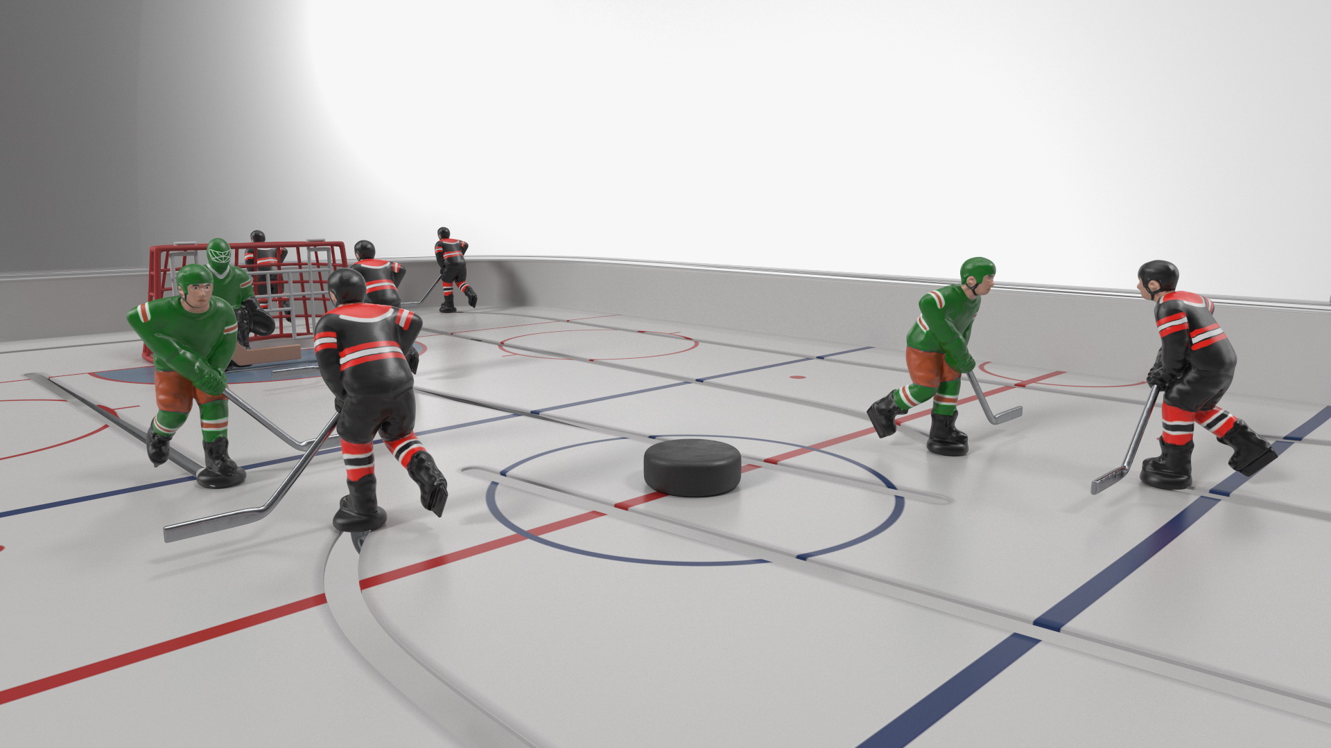 Table Hockey with Dome 3D