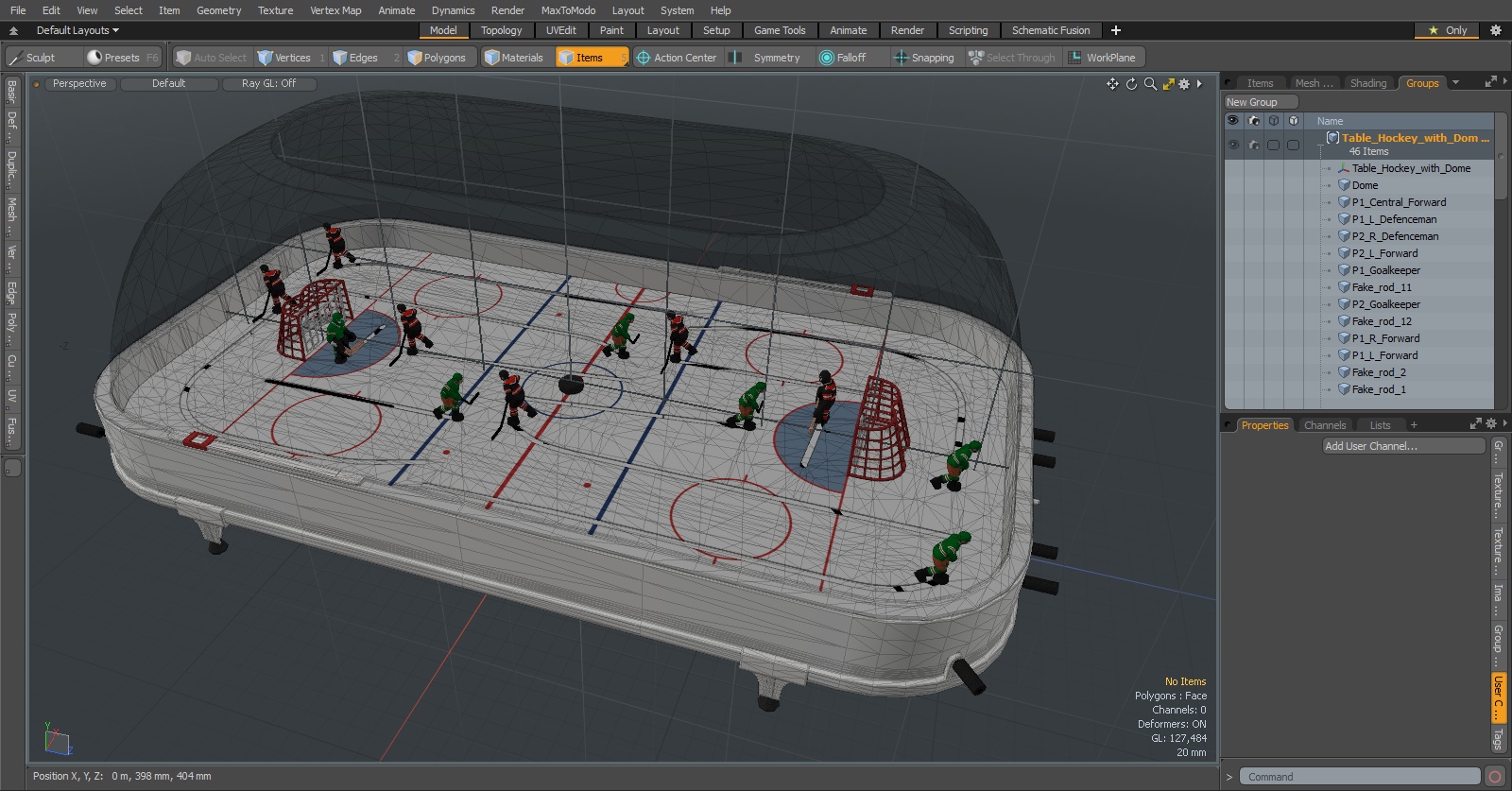 Table Hockey with Dome 3D