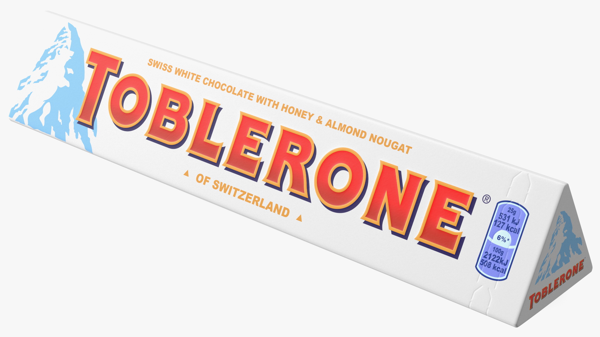 3D Toblerone White Chocolate Package model