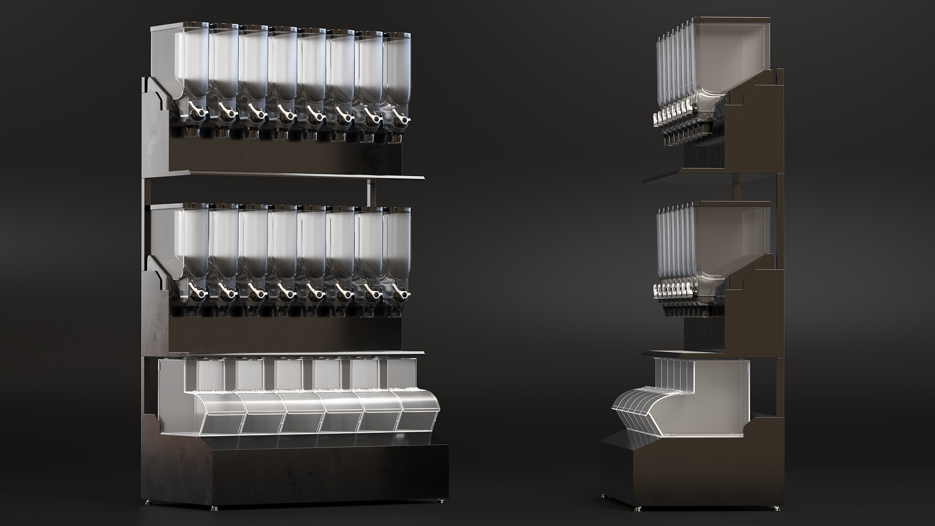 Bulk Wholefood Retail Display Unit 3D model