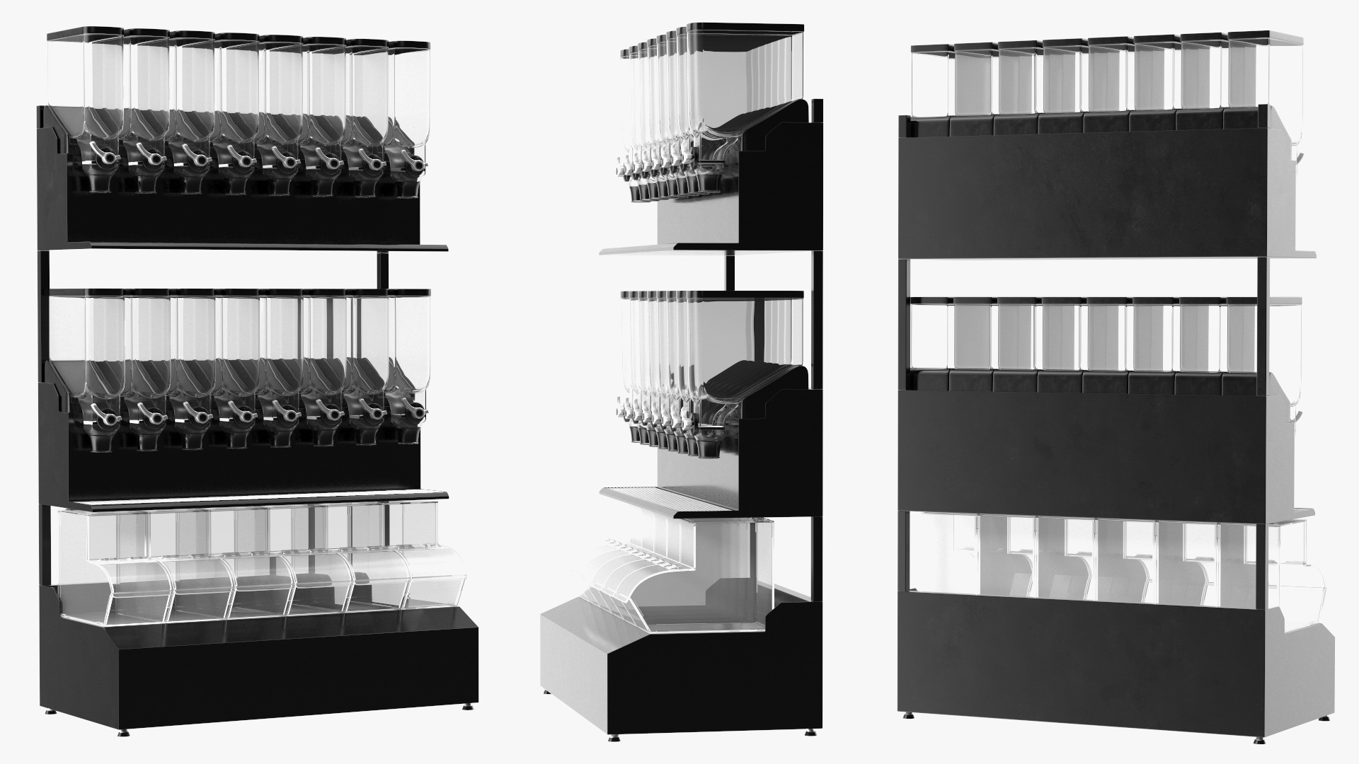 Bulk Wholefood Retail Display Unit 3D model